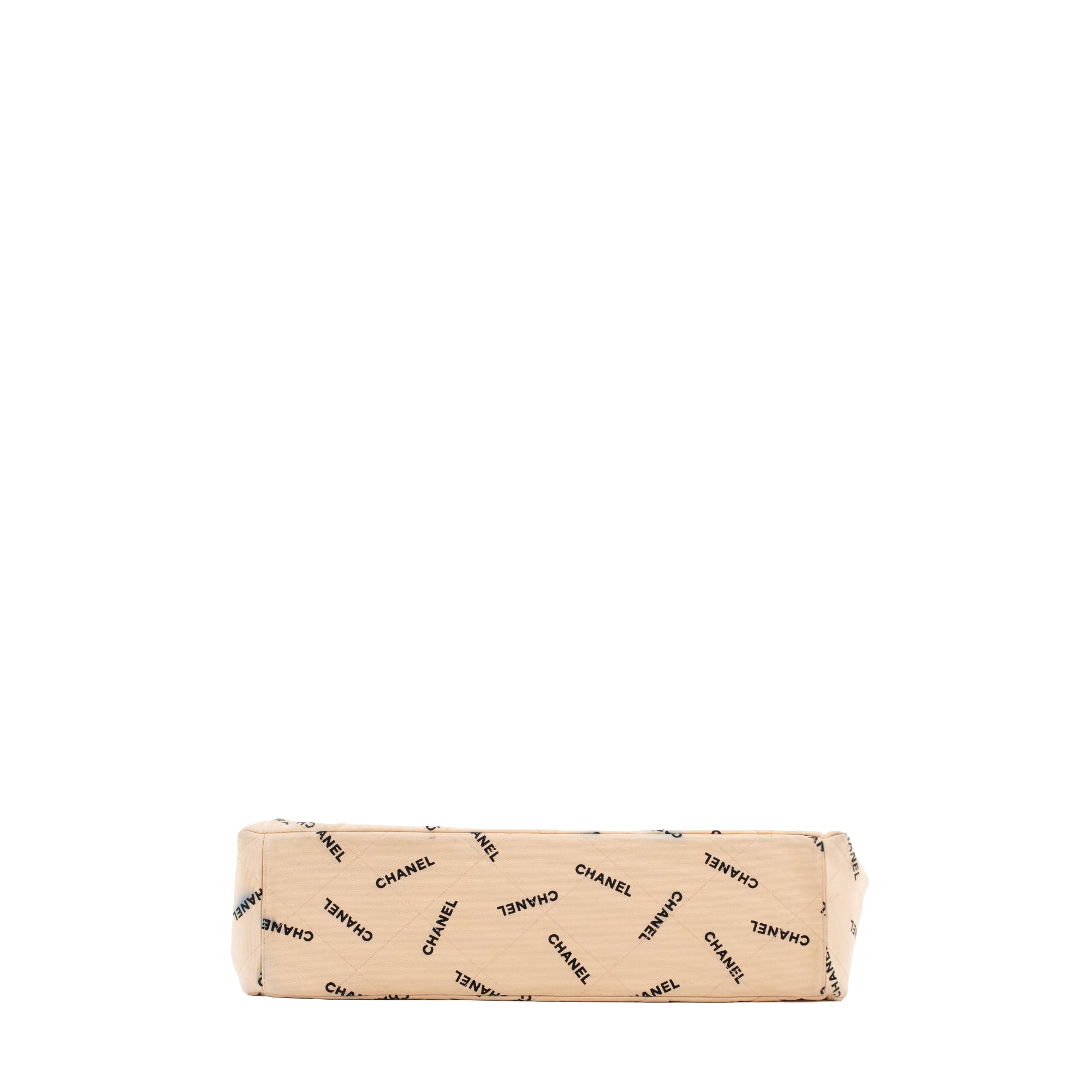 CHANEL - Sac cabas Chanel en toile beige