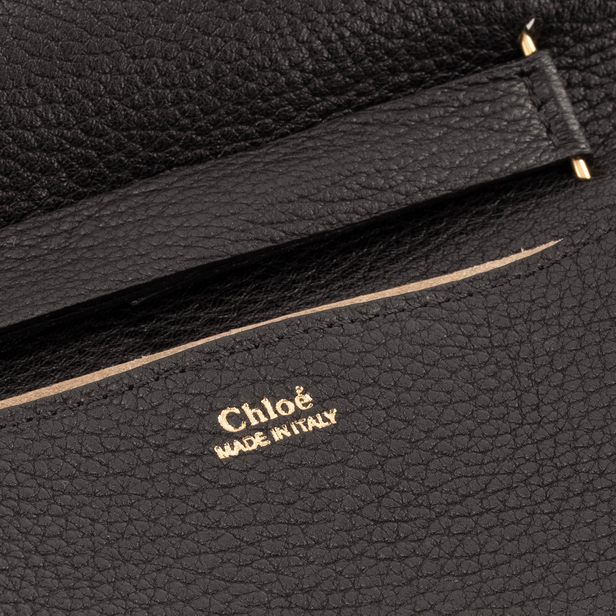 CHLOÉ - Sac à bandoulière Drew Chloé en cuir grainé noir