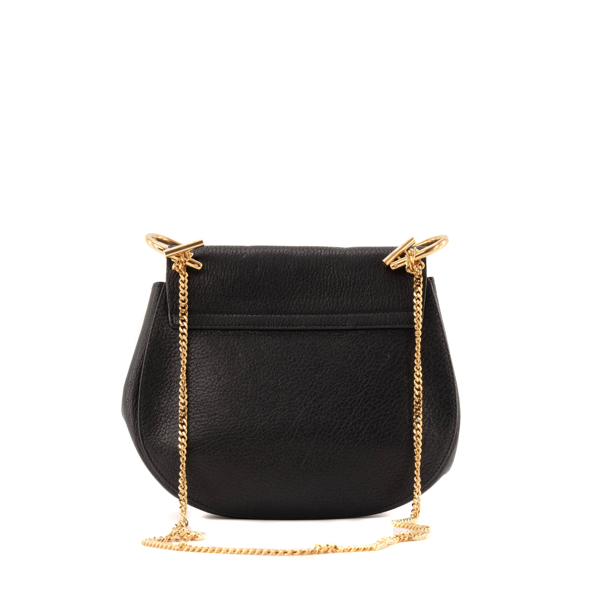 CHLOÉ - Sac à bandoulière Drew Chloé en cuir grainé noir