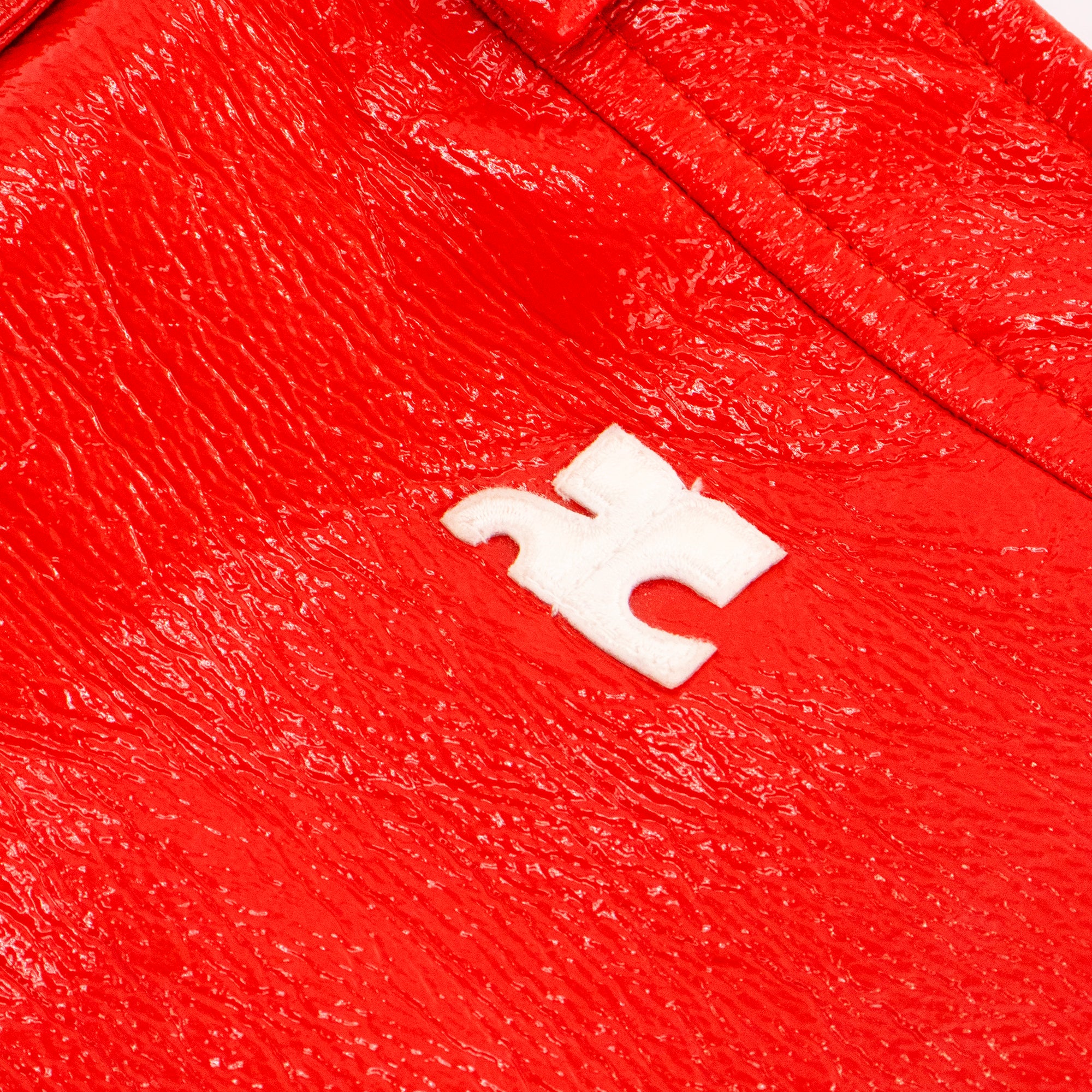 COURRÈGES - Courrèges Reissue Skirt in Red Vinyl (Size 36)