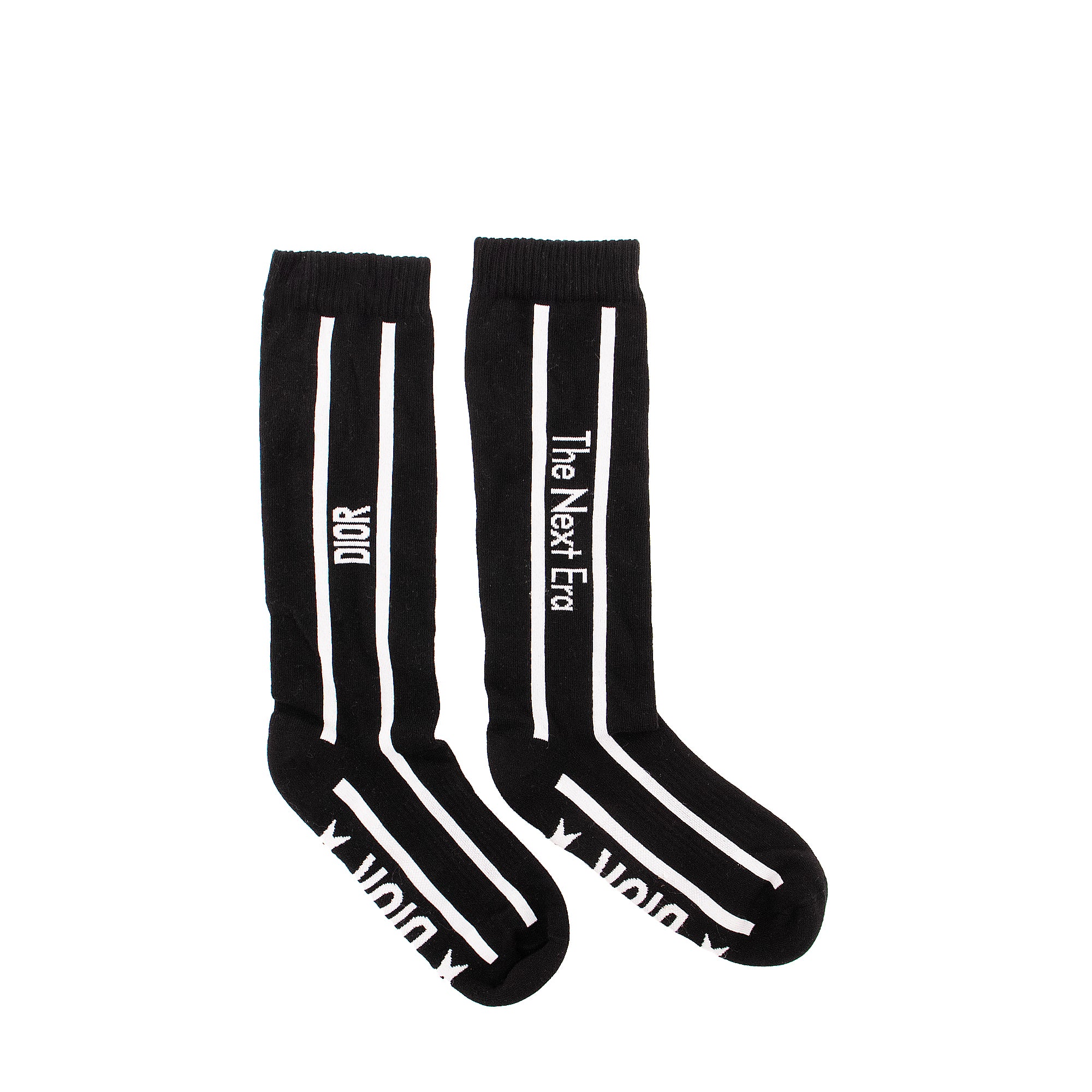 DIOR - Chaussettes The Next Era Dior en coton noir et blanc (S)