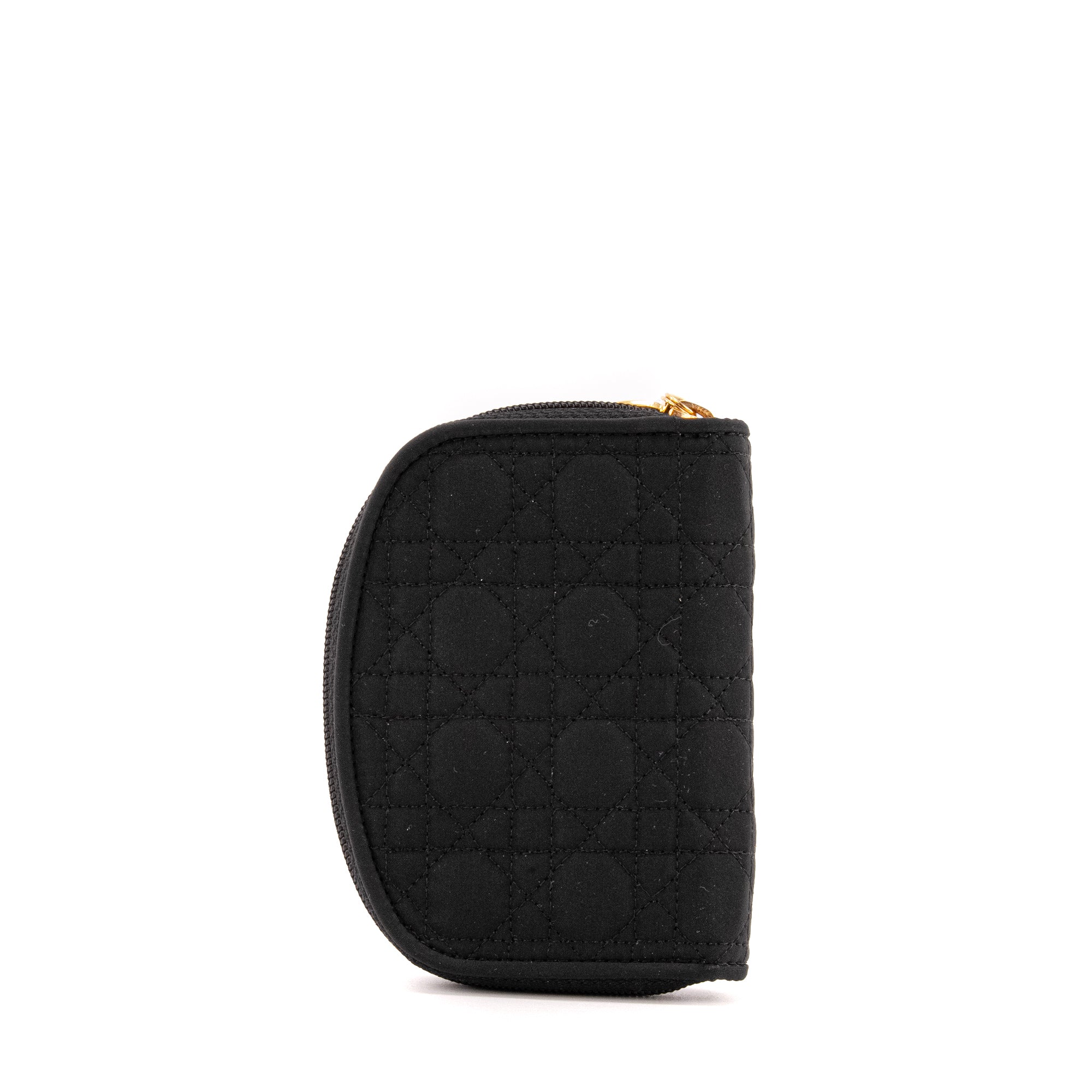 DIOR - Pochette Multiclés 6 Dior en toile cannage noir vintage