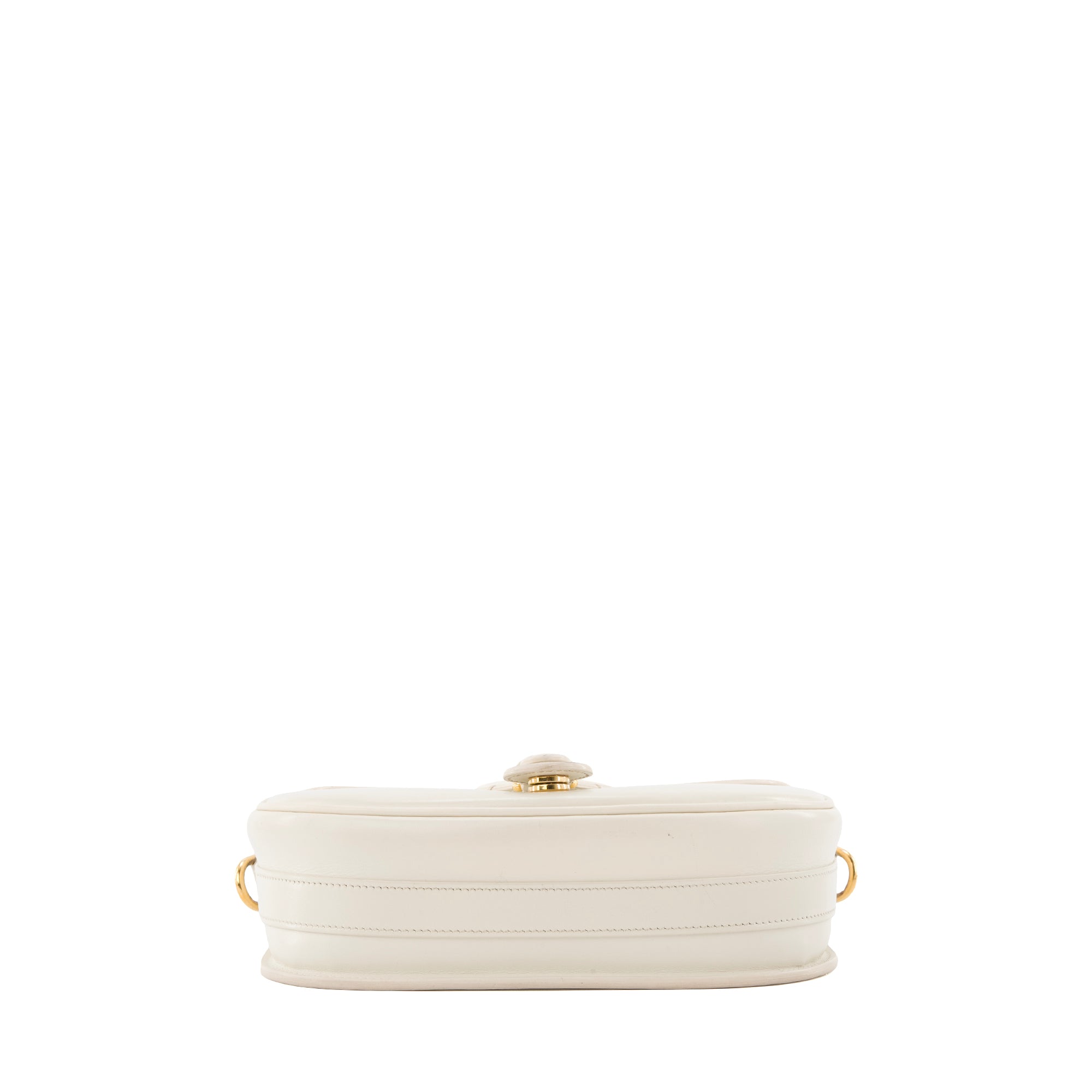 DIOR - Sac à bandoulière Bobby Dior en cuir lisse blanc