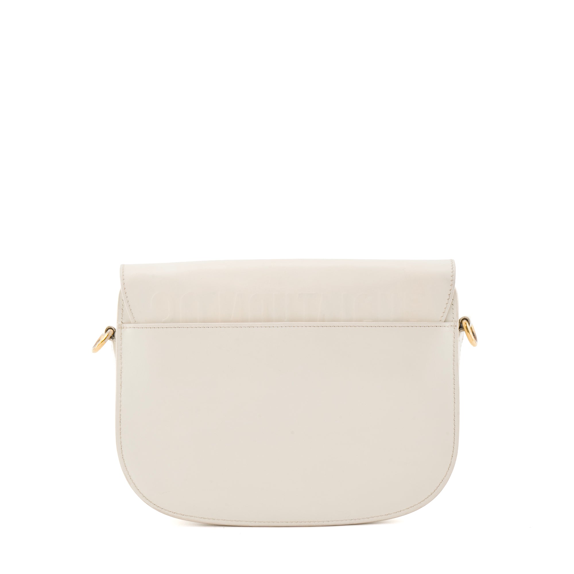DIOR - Sac à bandoulière Bobby Dior en cuir lisse blanc