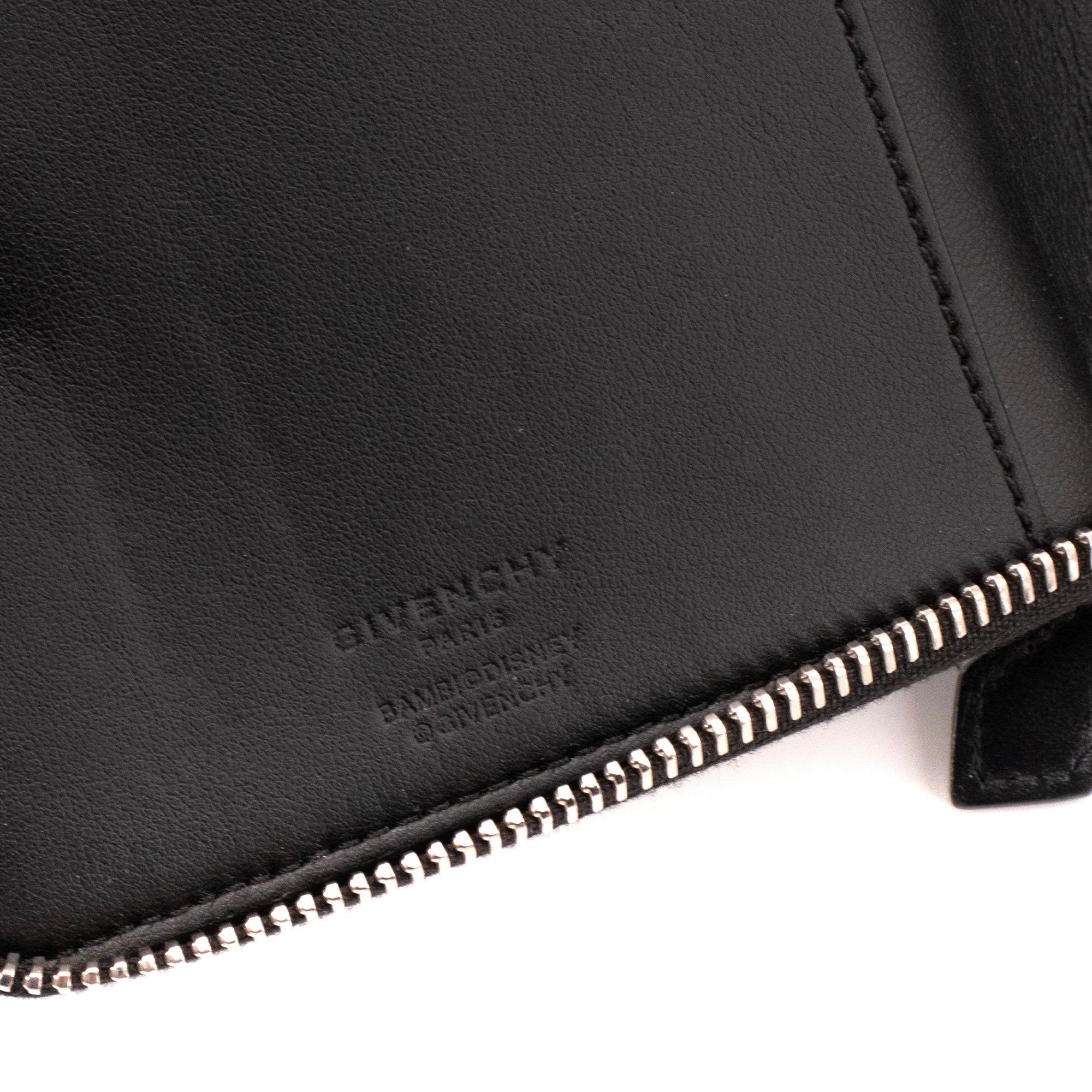 GIVENCHY - Portefeuille Bambi GM Givenchy en cuir lisse noir