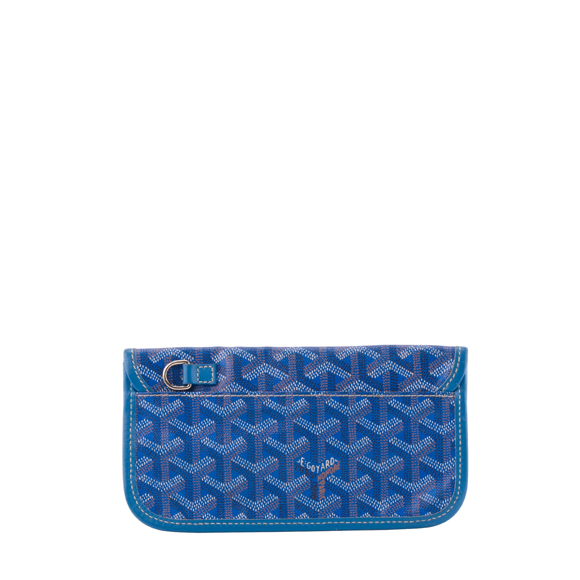 GOYARD - Pochette Saint Louis Goyard en toile enduite goyardine bleu