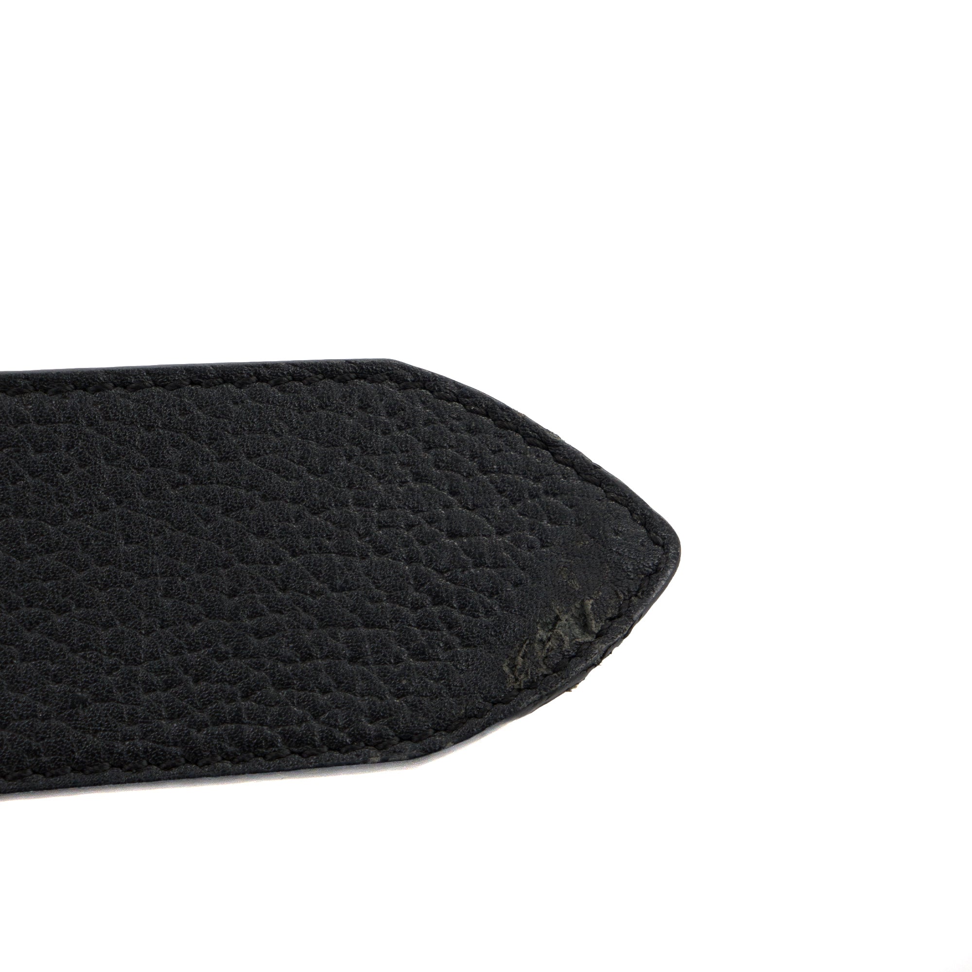 GUCCI - Ceinture GG Marmont Gucci en cuir grainé noir (T80)