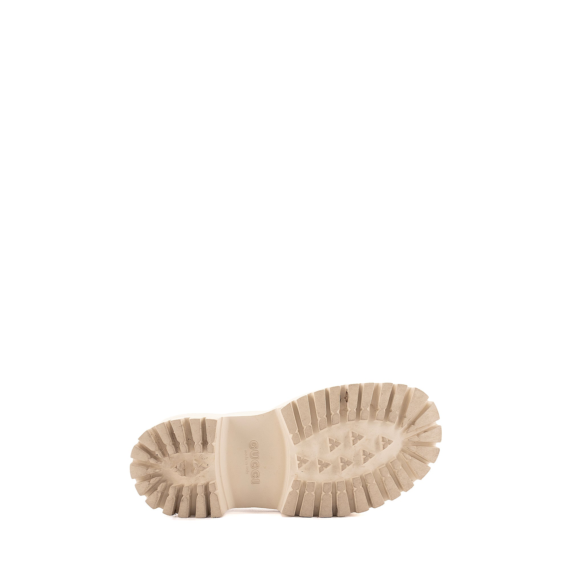 GUCCI - Mules à plateforme Gucci en caoutchouc blanc (T38)