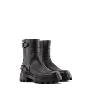 HERMÈS - Bottines Jaimy Hermès en cuir noir (T37)