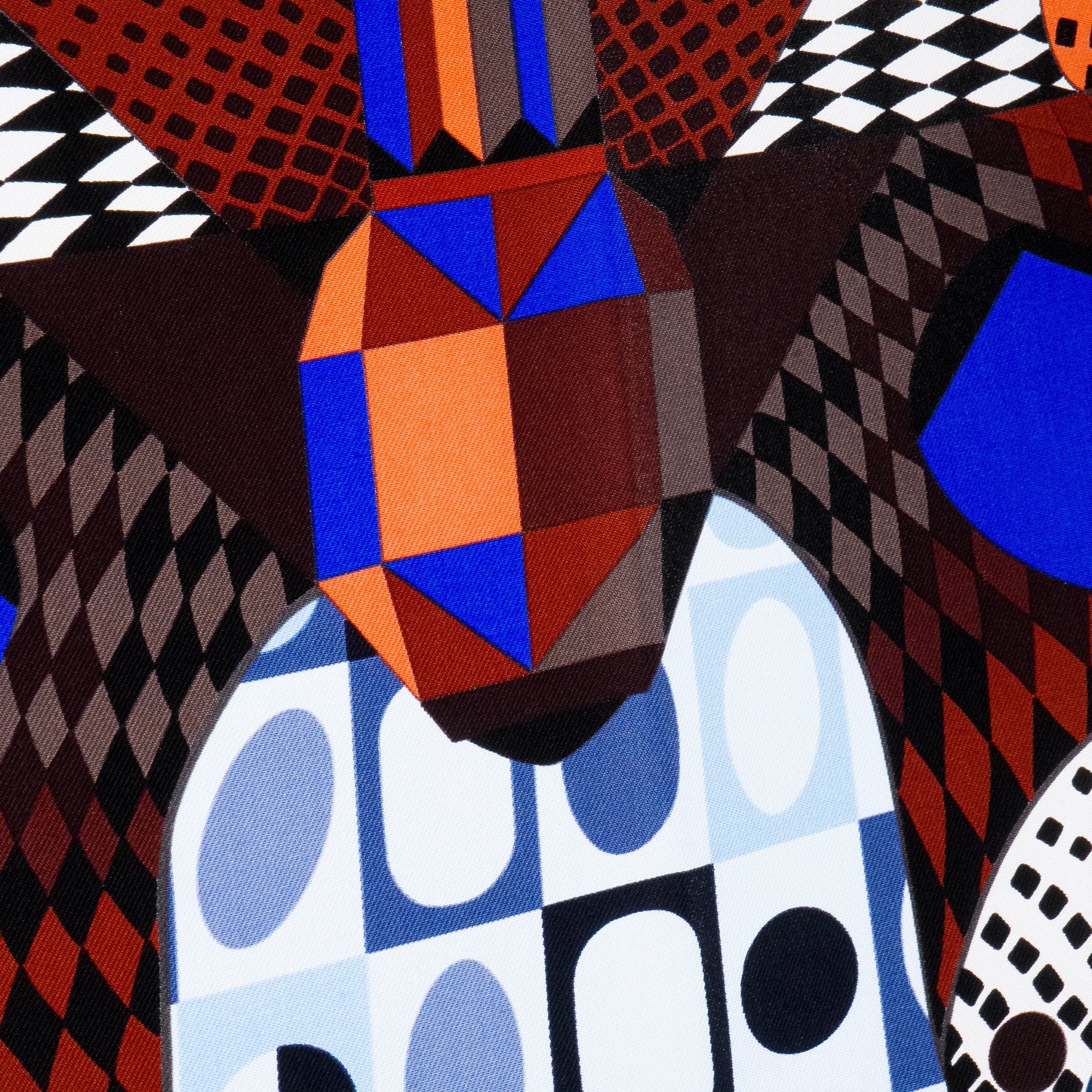 HERMÈS - Carré 90 « Les ailes de la soie » Hermès en soie bleu