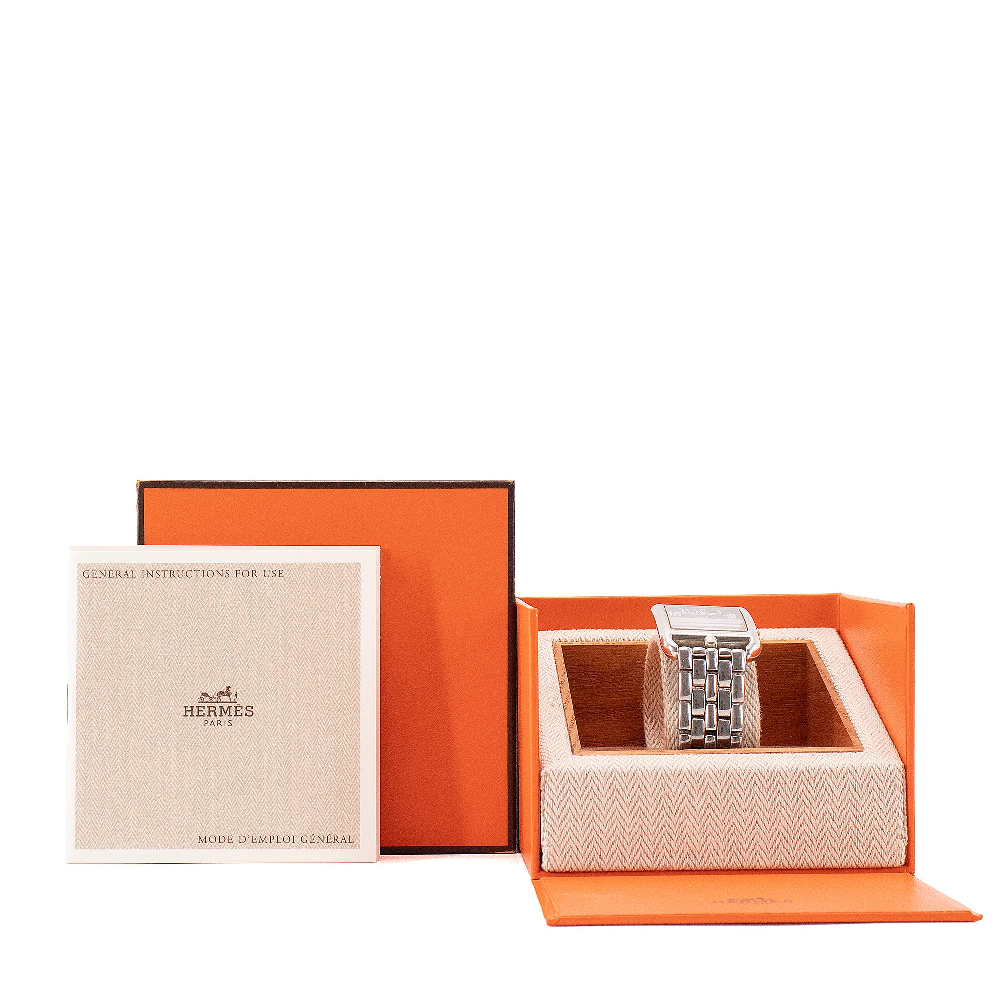 HERMÈS - Montre Cape Cod GM Hermès en acier