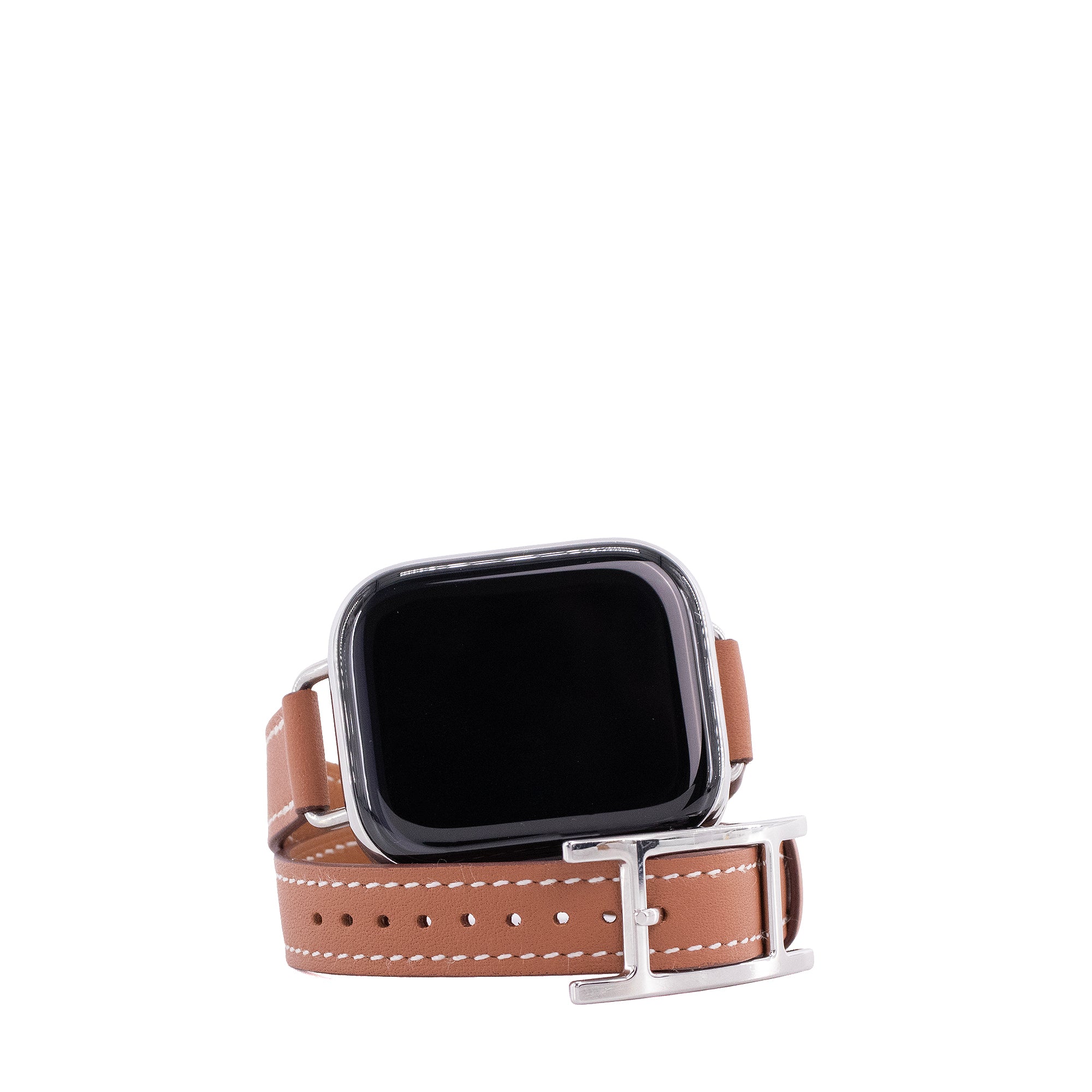 HERMÈS - Series 10 Case & Apple Watch Hermès Double Tour 42 mm Hapi Attelage Hermès Leather Strap