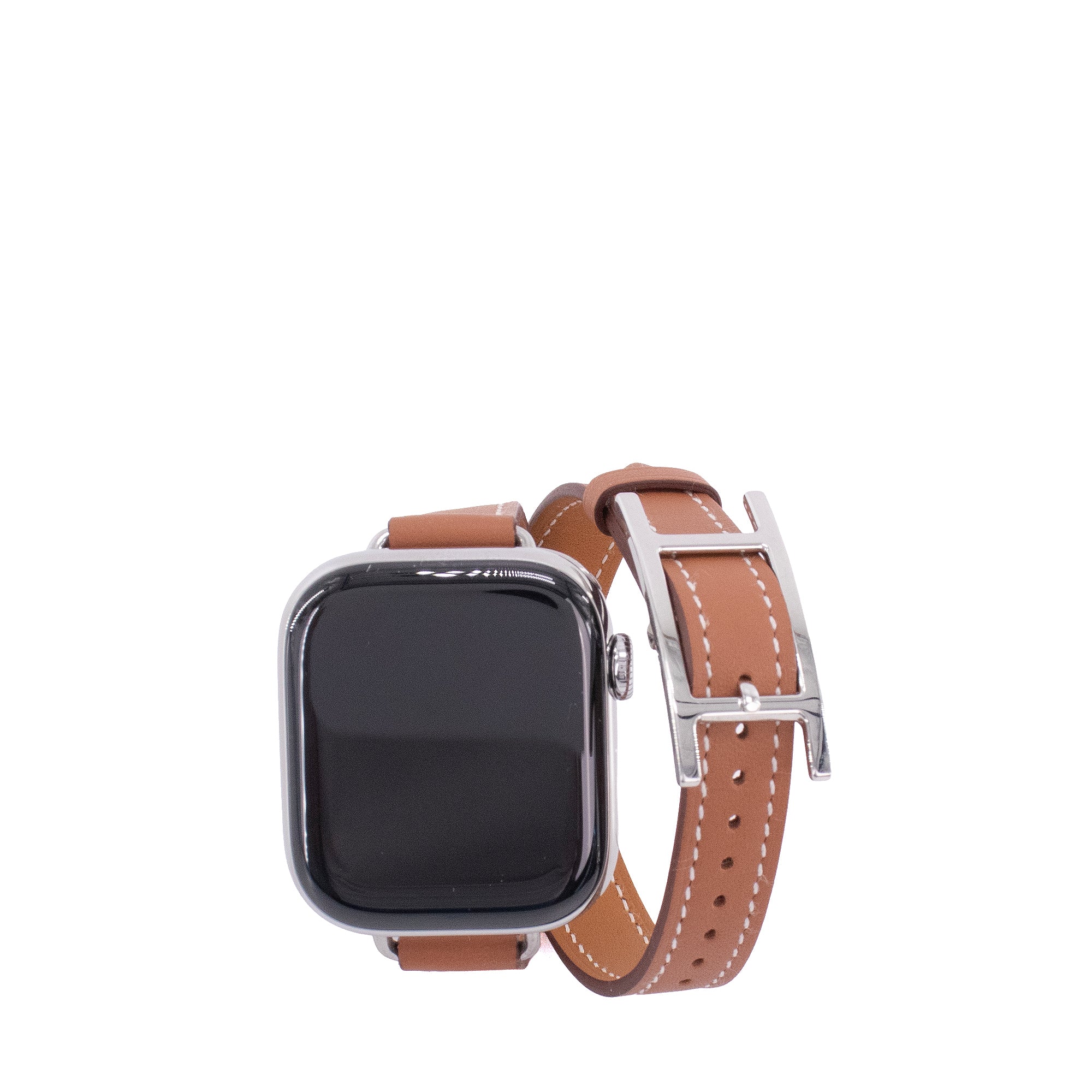 HERMÈS - Series 10 Case & Apple Watch Hermès Double Tour 42 mm Hapi Attelage Hermès Leather Strap