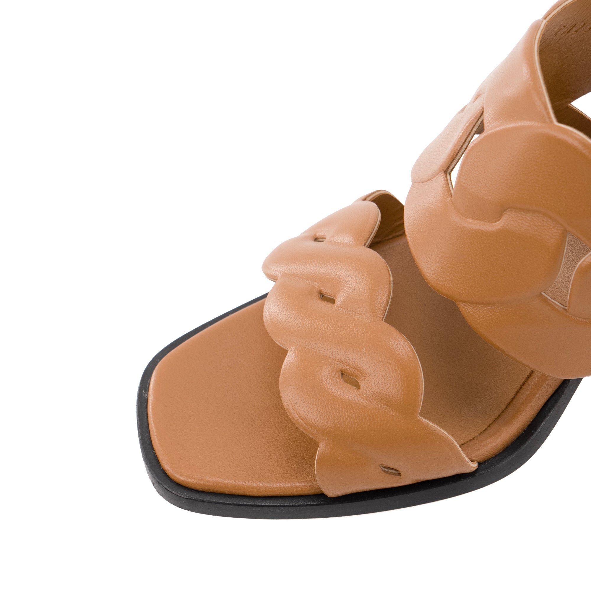 HERMÈS - Sandales Gaby Hermès en cuir marron (T37)