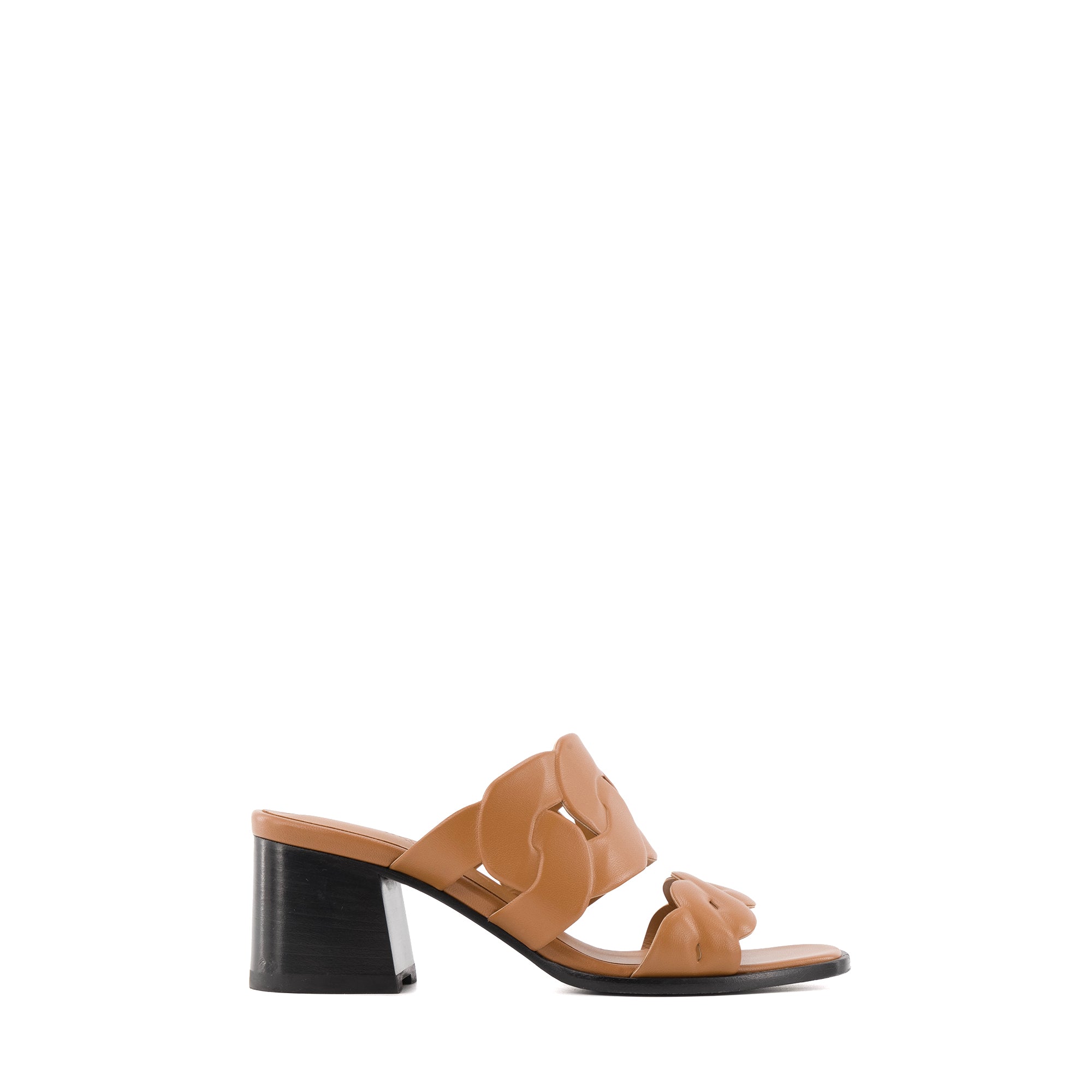 HERMÈS - Sandales Gaby Hermès en cuir marron (T37)