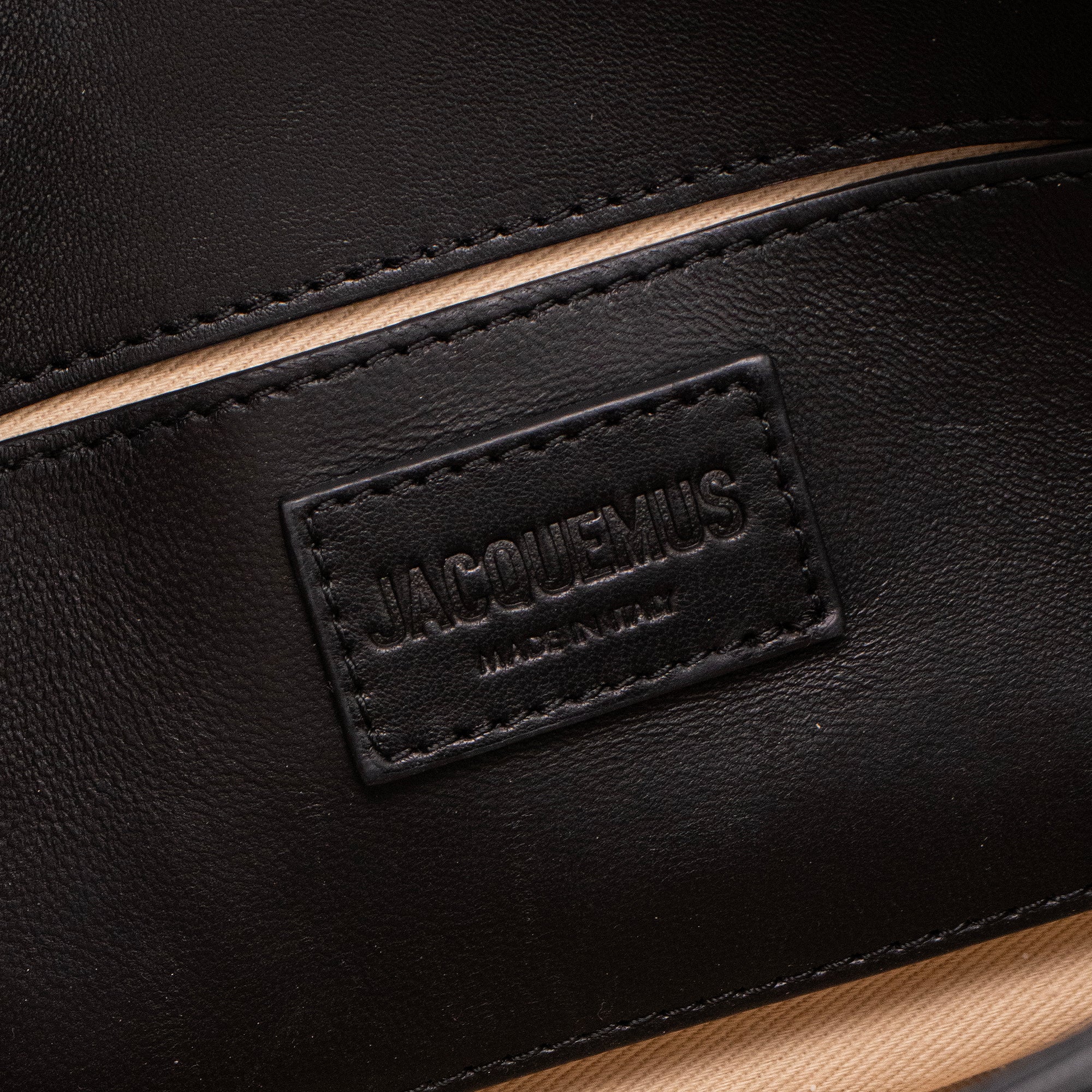 JACQUEMUS - Sac à bandoulière Le Bambimou Jacquemus en cuir noir