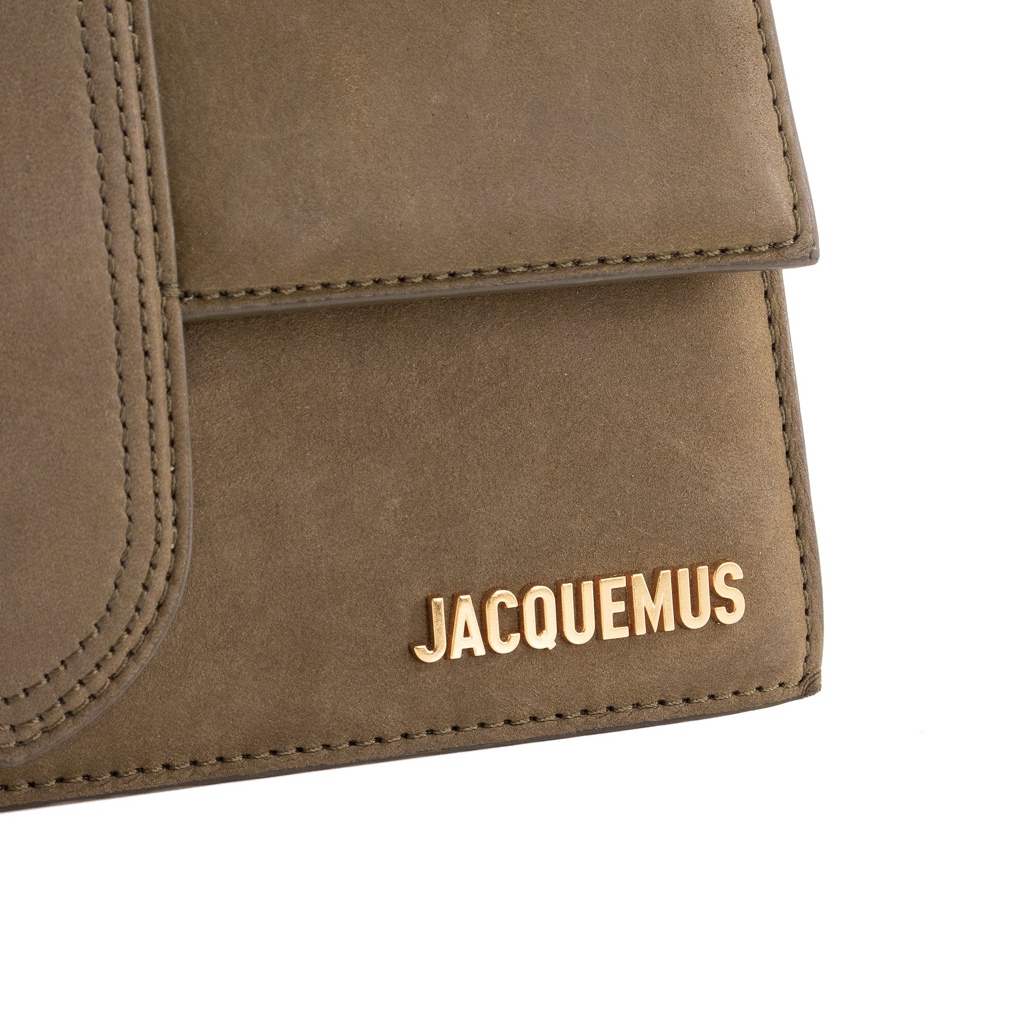JACQUEMUS - Sac à bandoulière Le Grand Bambino Jacquemus en nubuck vert kaki