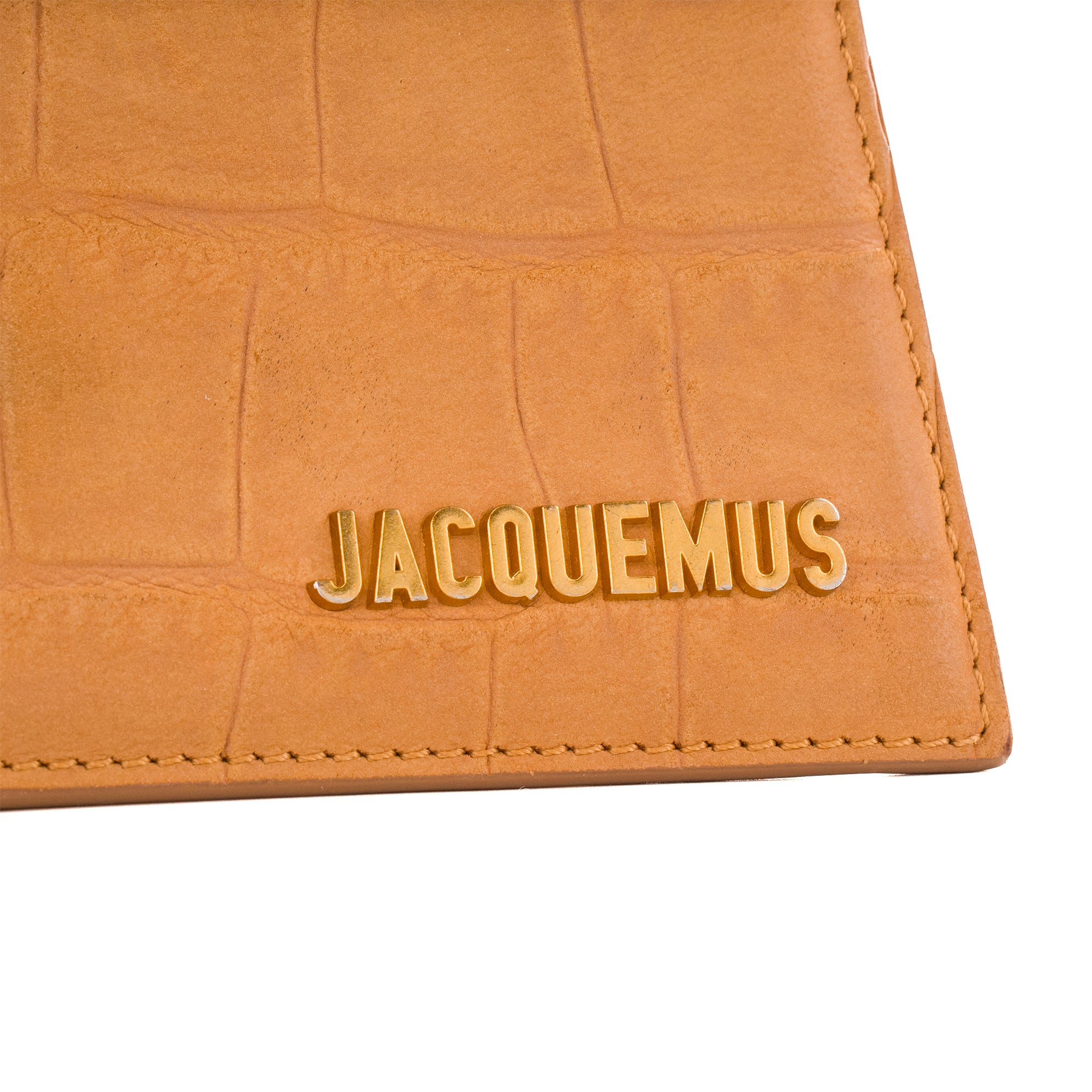 JACQUEMUS - Sac à bandoulière Le Grand Chiquito Jacquemus en cuir embossé croco marron
