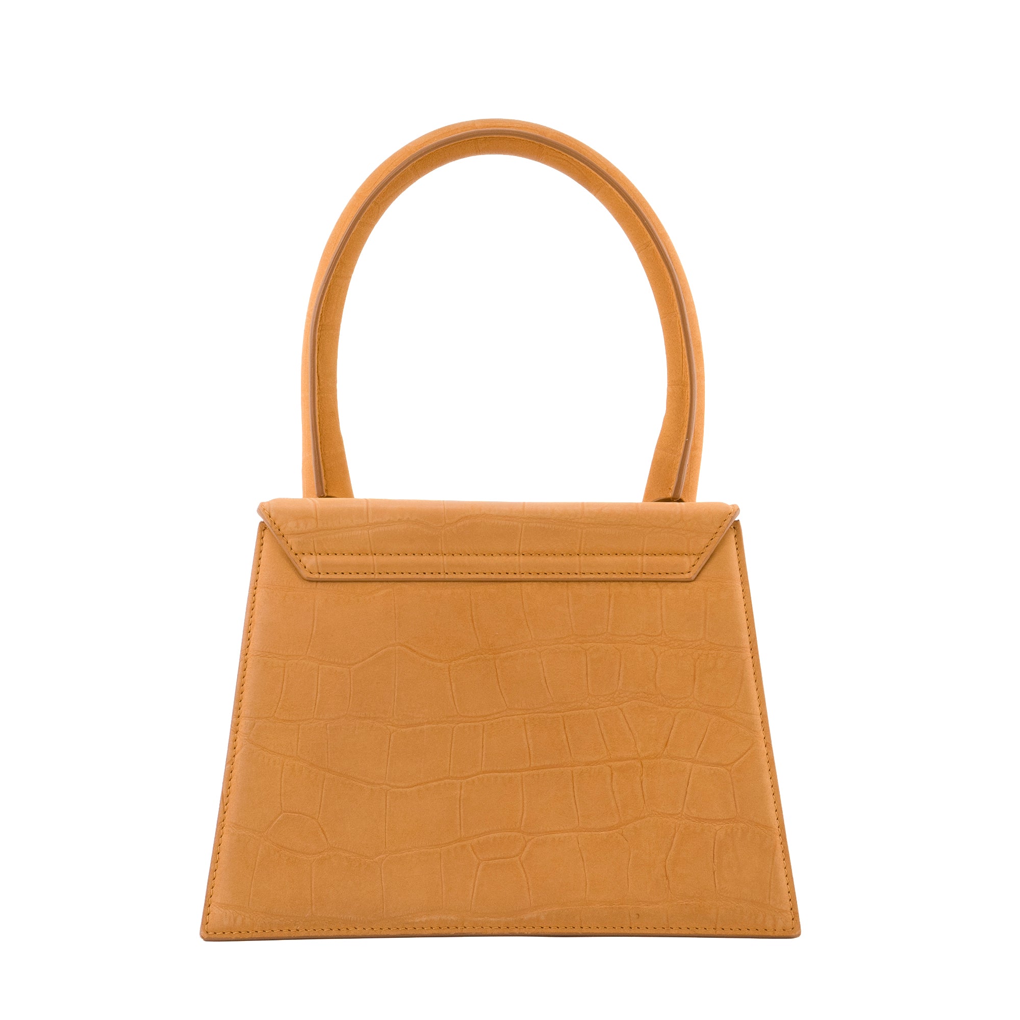 JACQUEMUS - Sac à bandoulière Le Grand Chiquito Jacquemus en cuir embossé croco marron