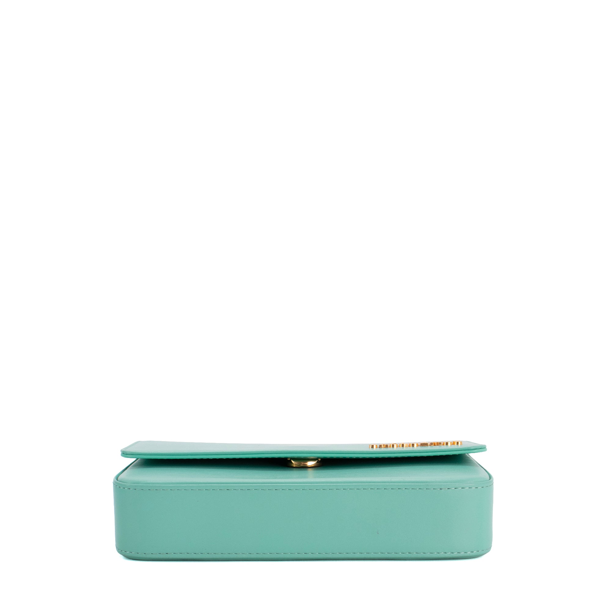 JACQUEMUS - Sac à épaule Le Carinu Jacquemus en cuir turquoise