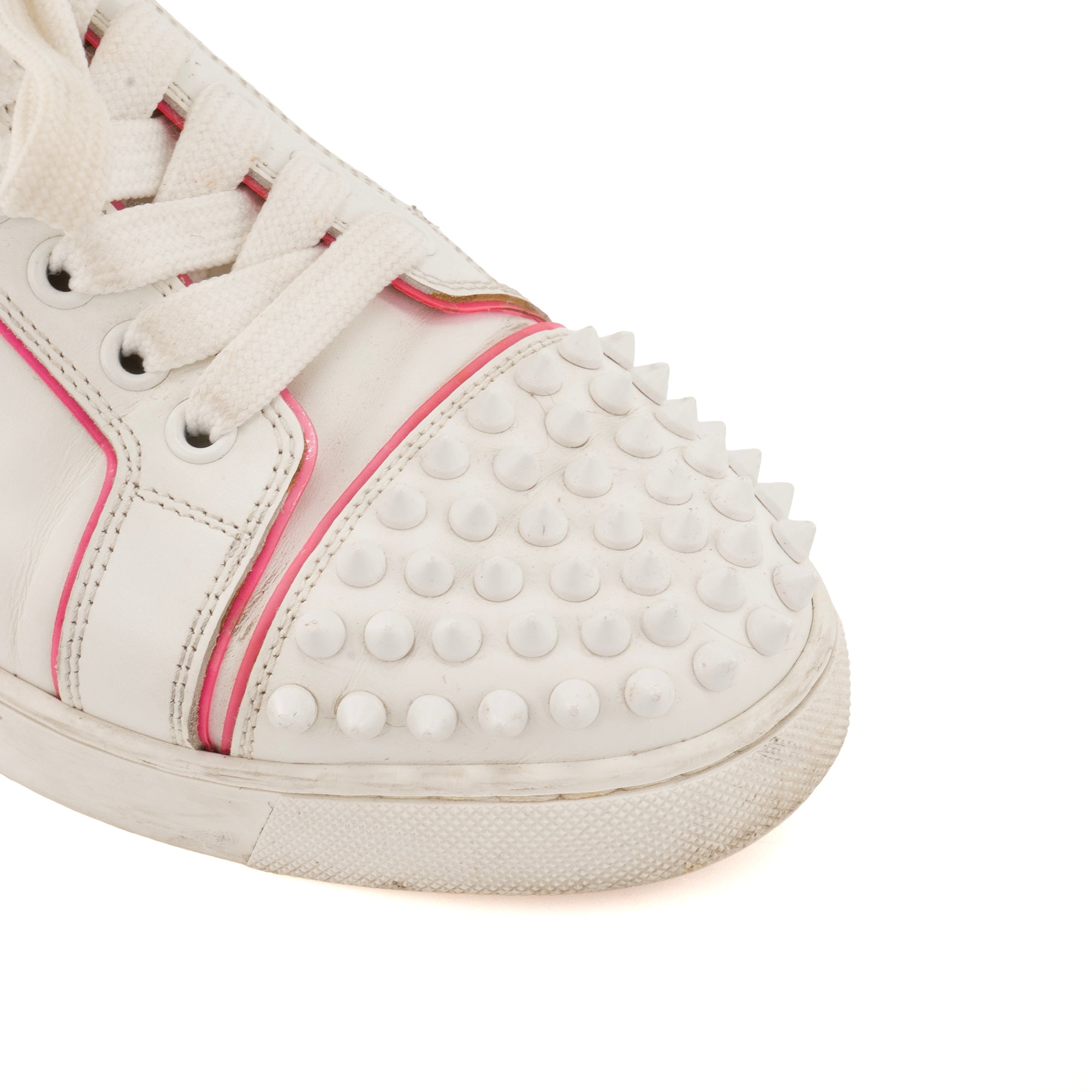LOUBOUTIN - Sneakers Vieira 2 Louboutin en cuir blanc (T36)
