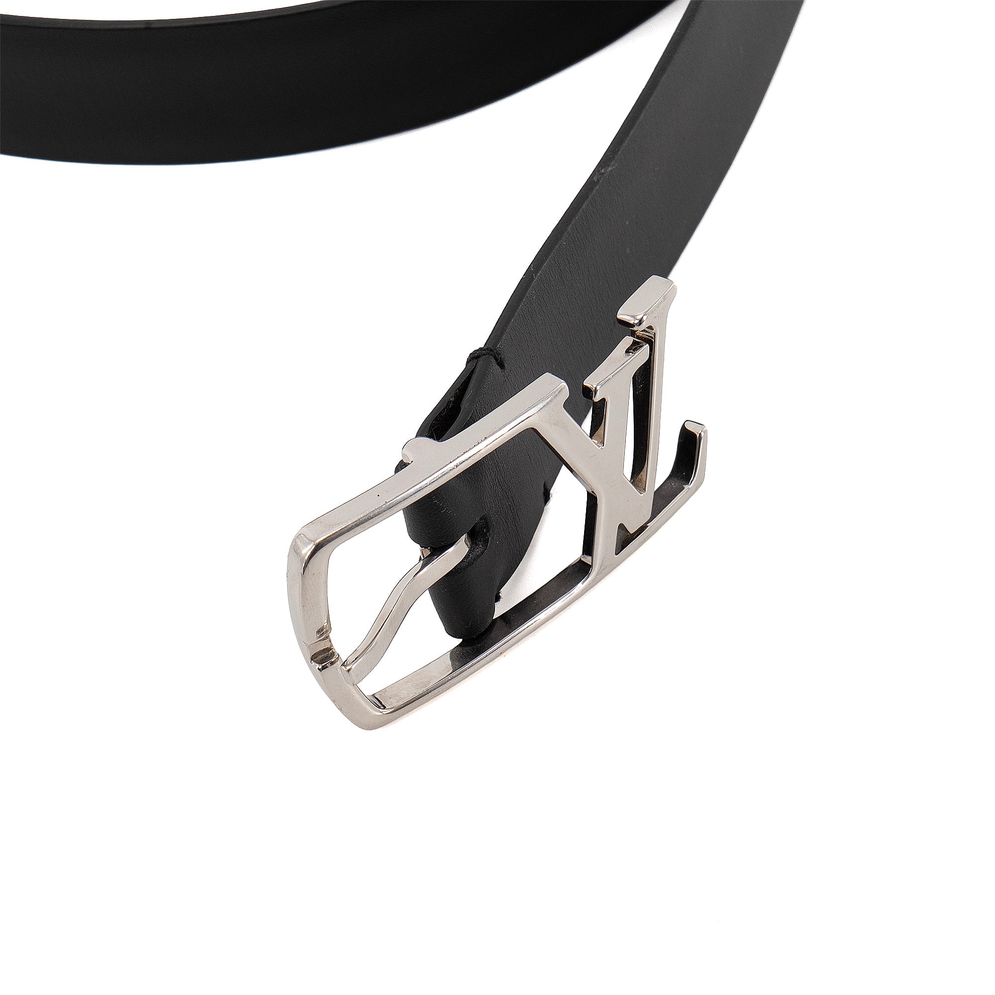 LOUIS VUITTON - Ceinture LV Skyline Louis Vuitton en cuir noir (T90)