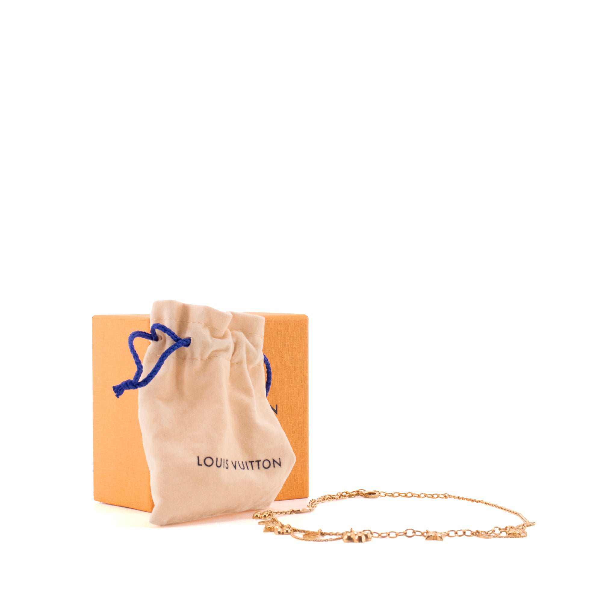 LOUIS VUITTON - Collier souple Blooming Louis Vuitton en métal doré