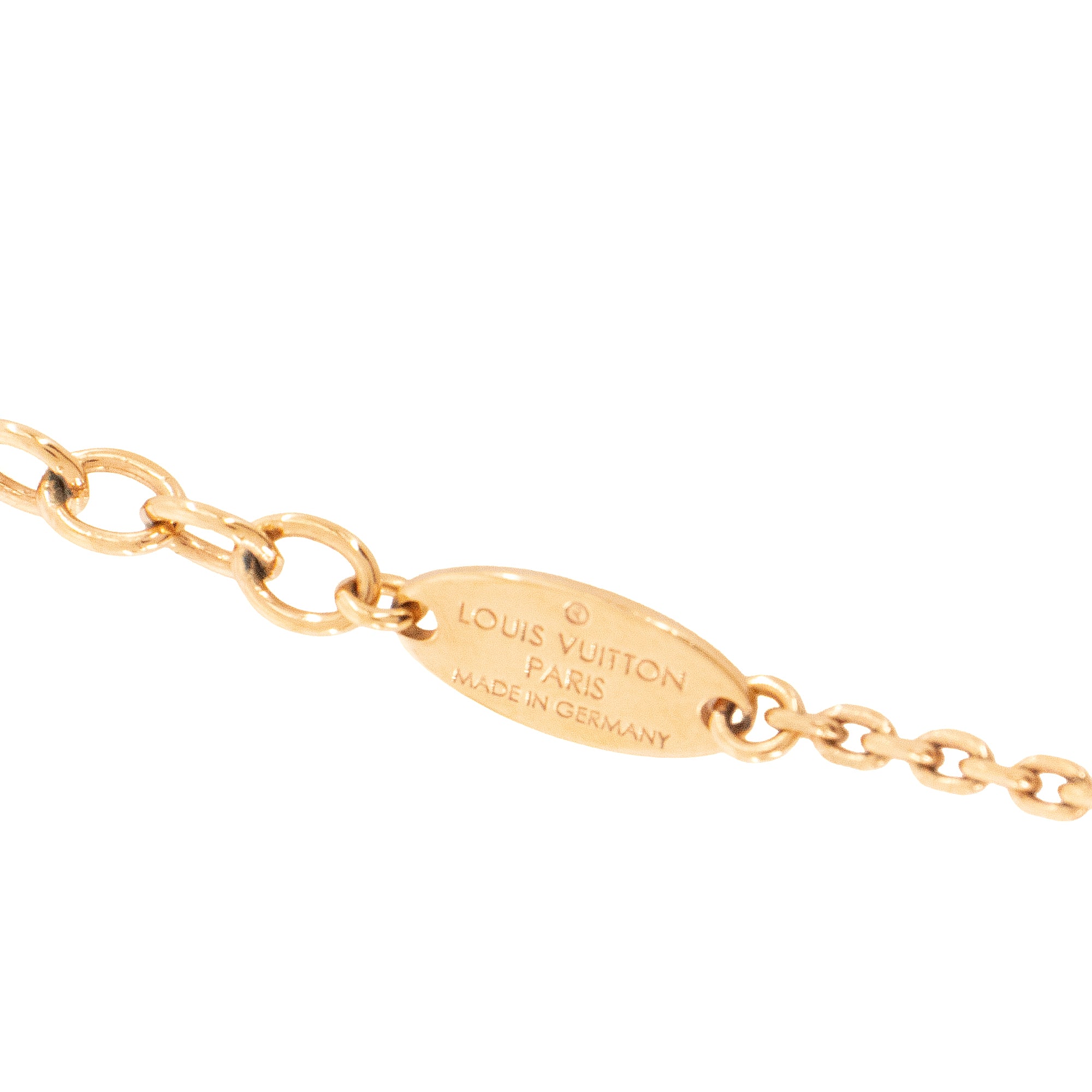 LOUIS VUITTON - Collier souple Blooming Louis Vuitton en métal doré