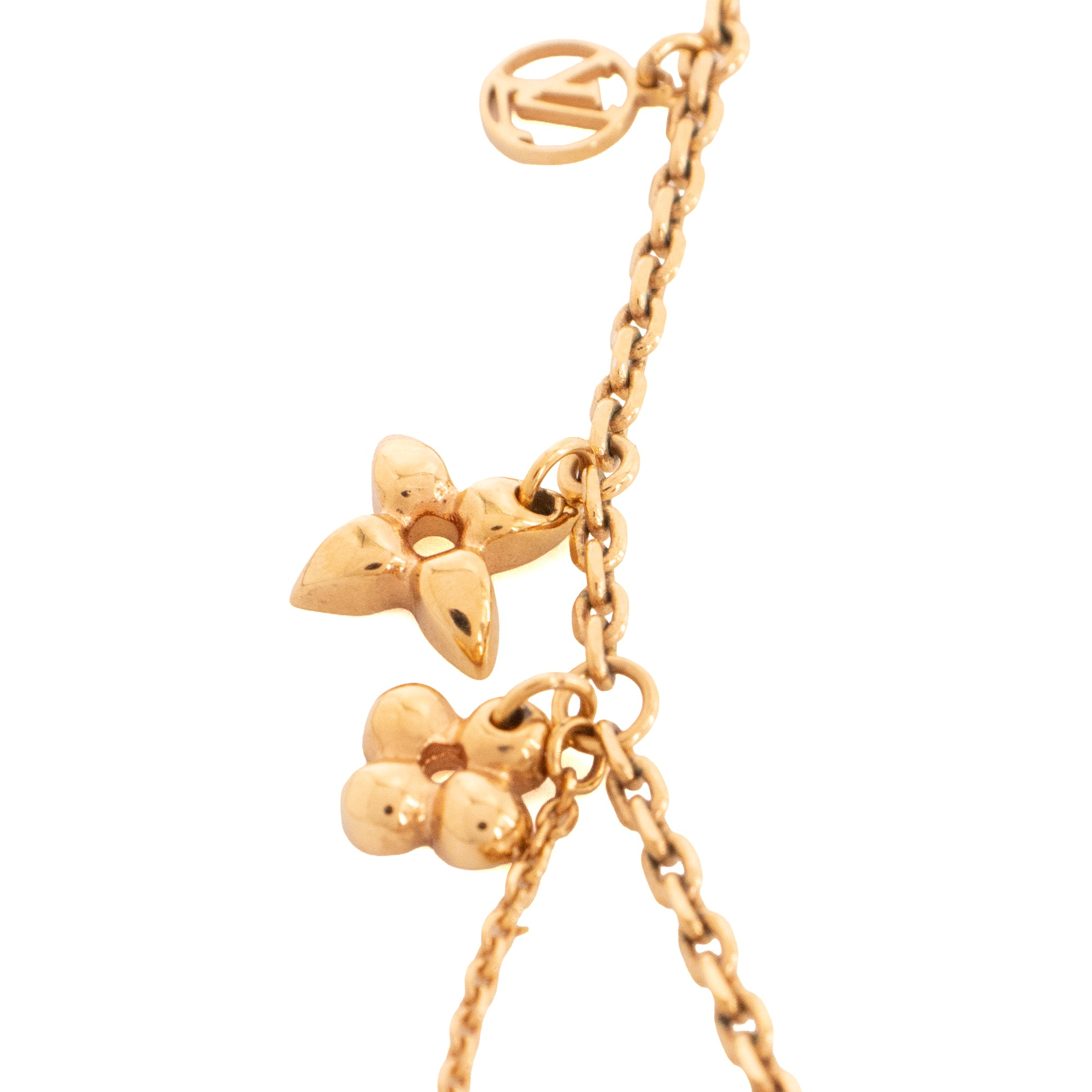 LOUIS VUITTON - Collier souple Blooming Louis Vuitton en métal doré