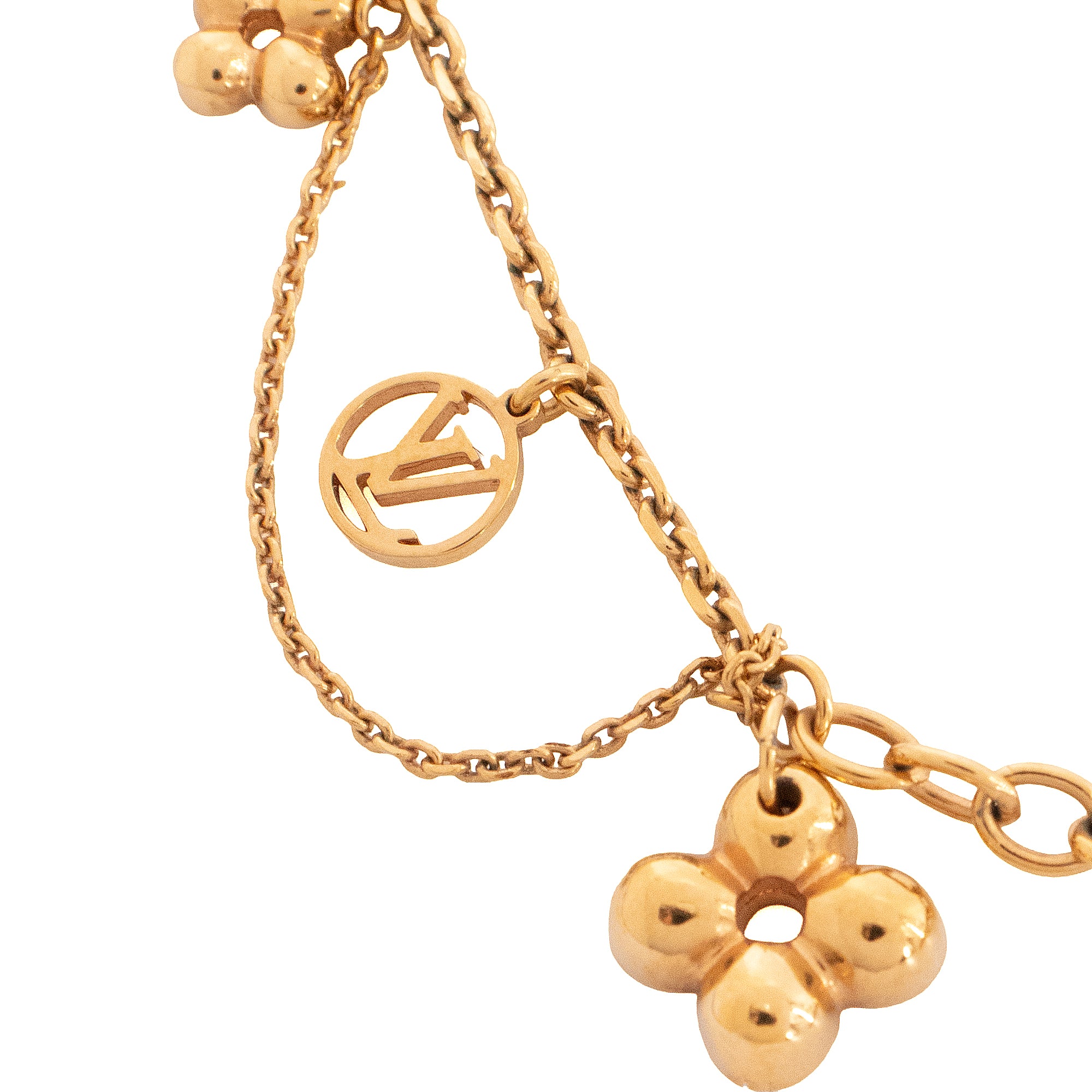 LOUIS VUITTON - Collier souple Blooming Louis Vuitton en métal doré