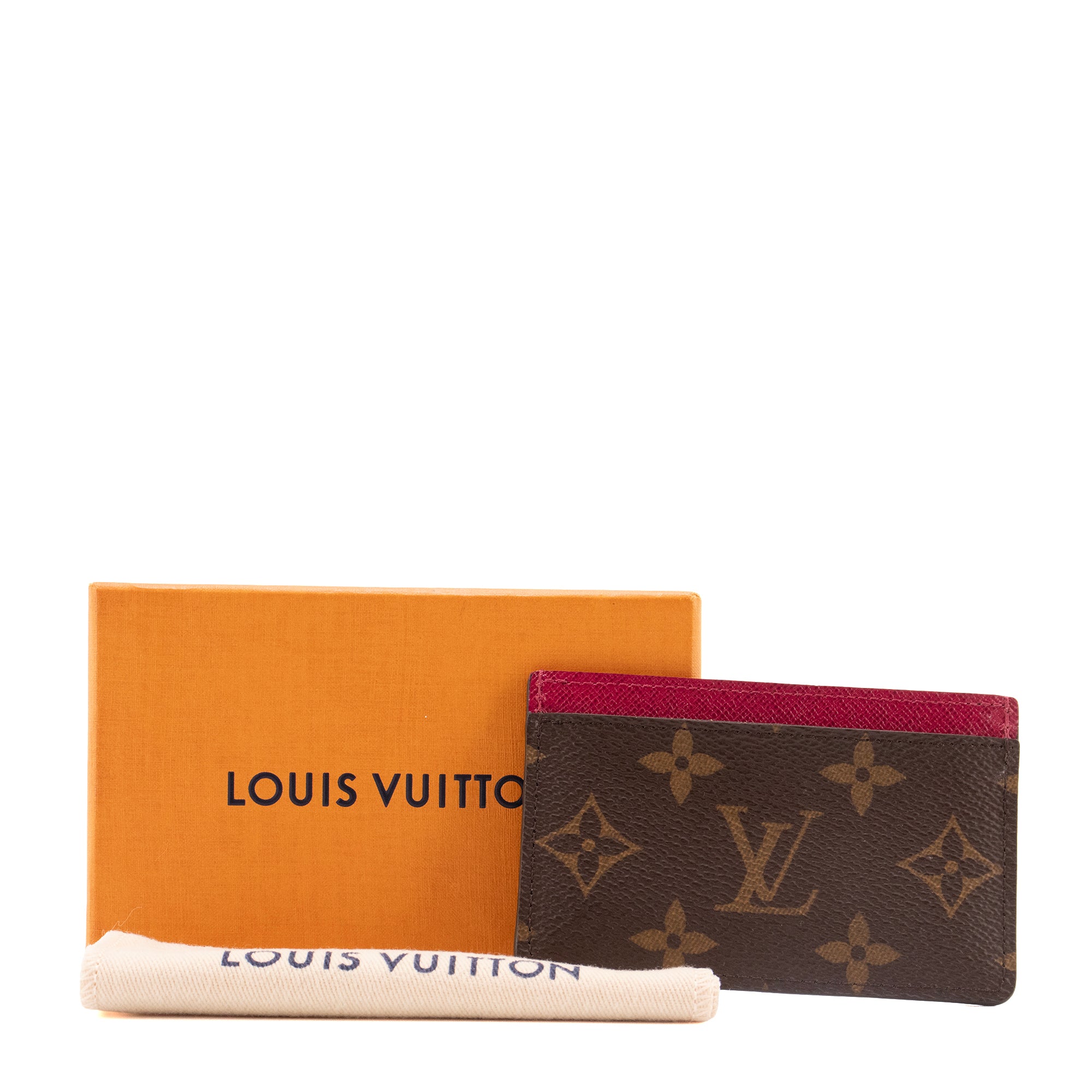 LOUIS VUITTON - Porte-cartes Simple Monogram Louis Vuitton en toile enduite monogrammée