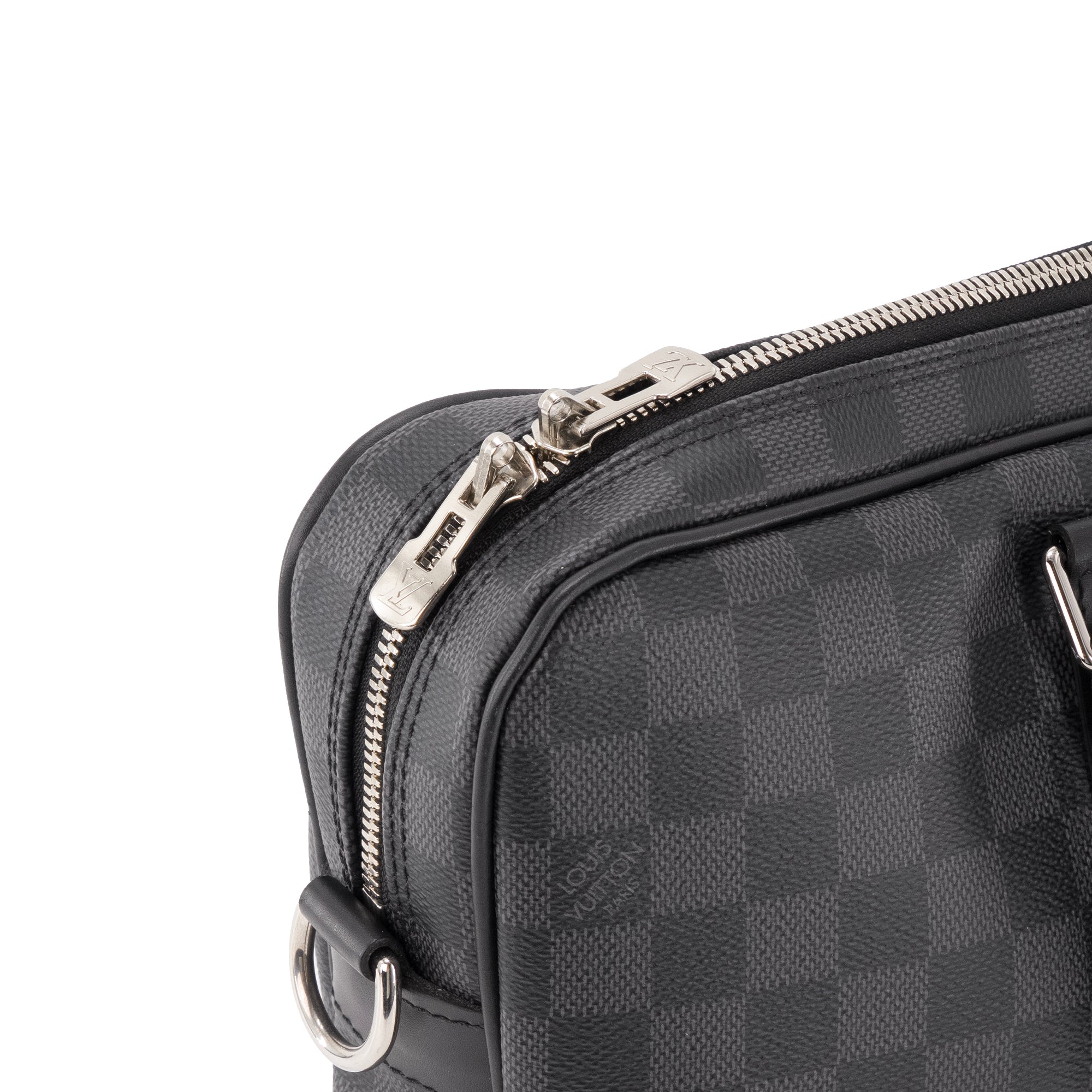LOUIS VUITTON - Porte-documents Voyage PM Louis Vuitton en toile enduite damier graphite