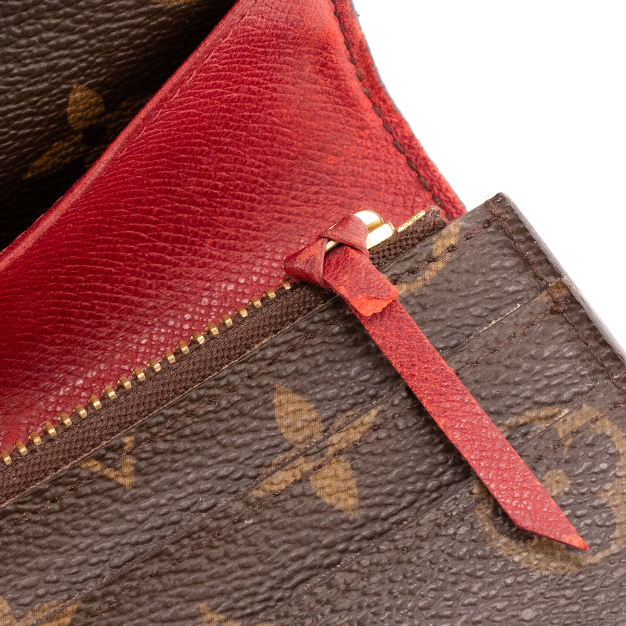 LOUIS VUITTON - Portefeuille Emilie Louis Vuitton en toile enduite monogrammée