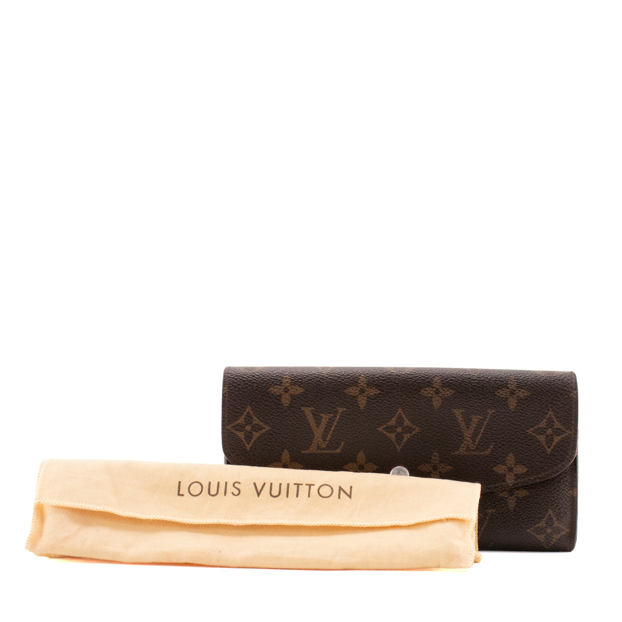 LOUIS VUITTON - Portefeuille Emilie Louis Vuitton en toile enduite monogrammée