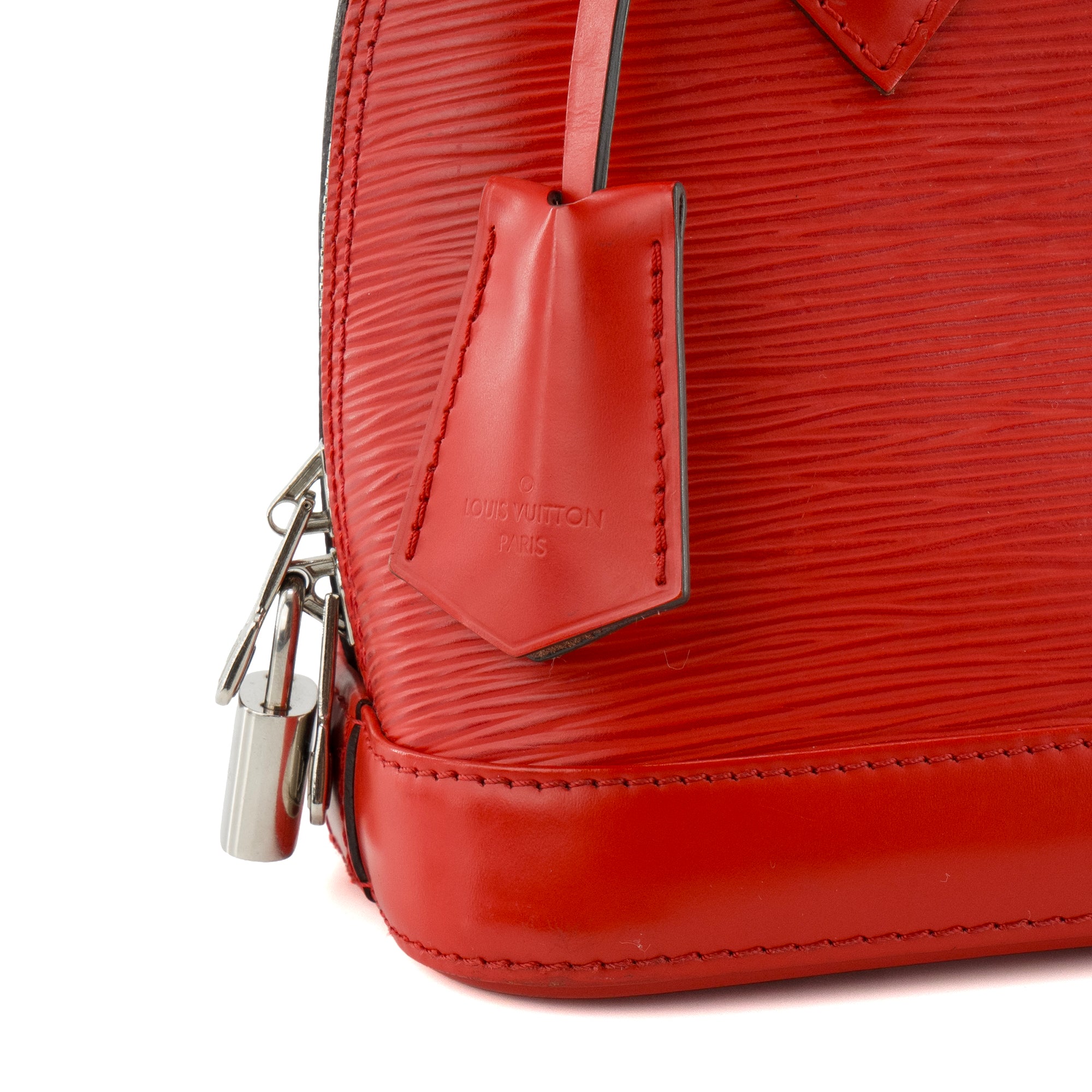 LOUIS VUITTON - Sac à bandoulière Alma BB Louis Vuitton en cuir épi rouge