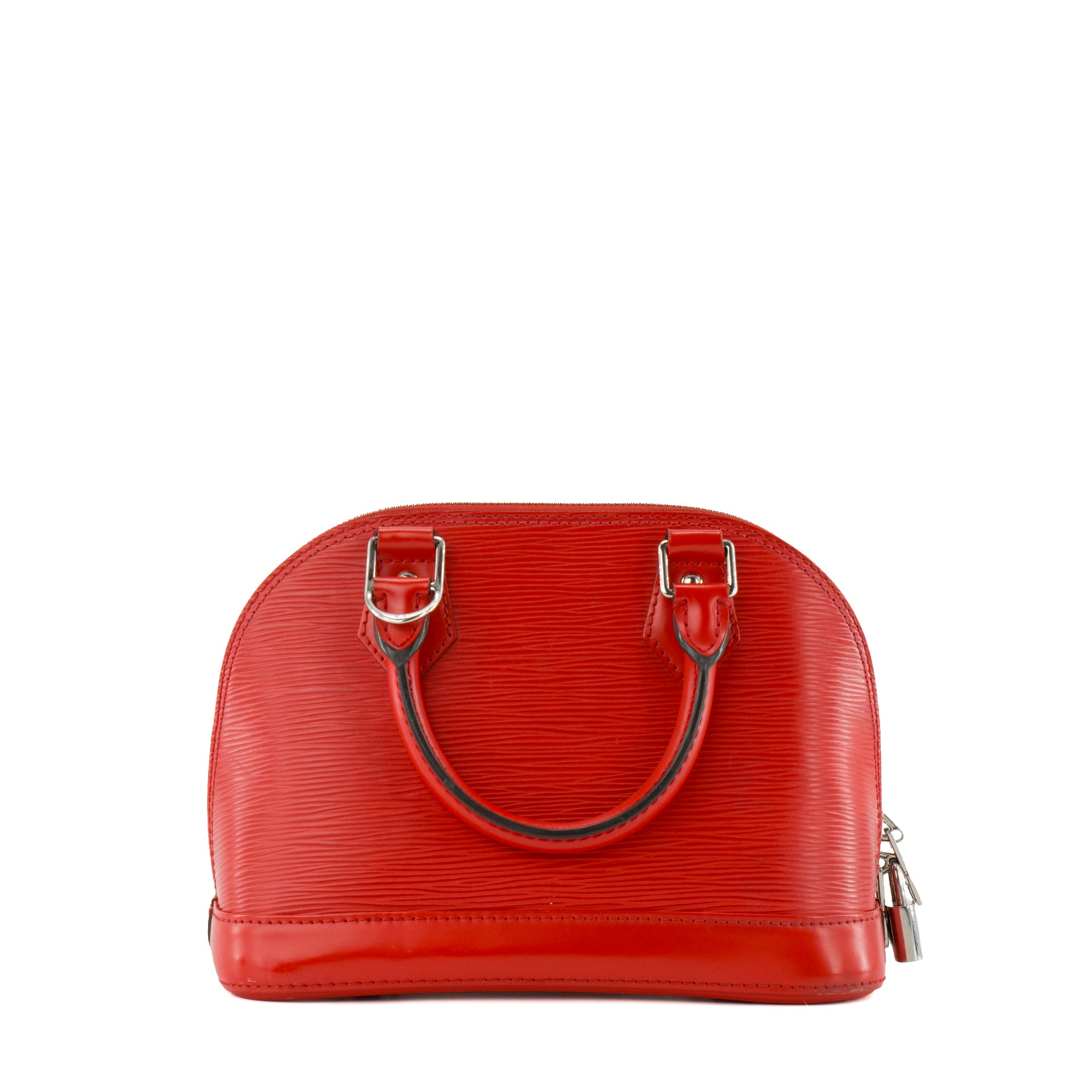 LOUIS VUITTON - Sac à bandoulière Alma BB Louis Vuitton en cuir épi rouge