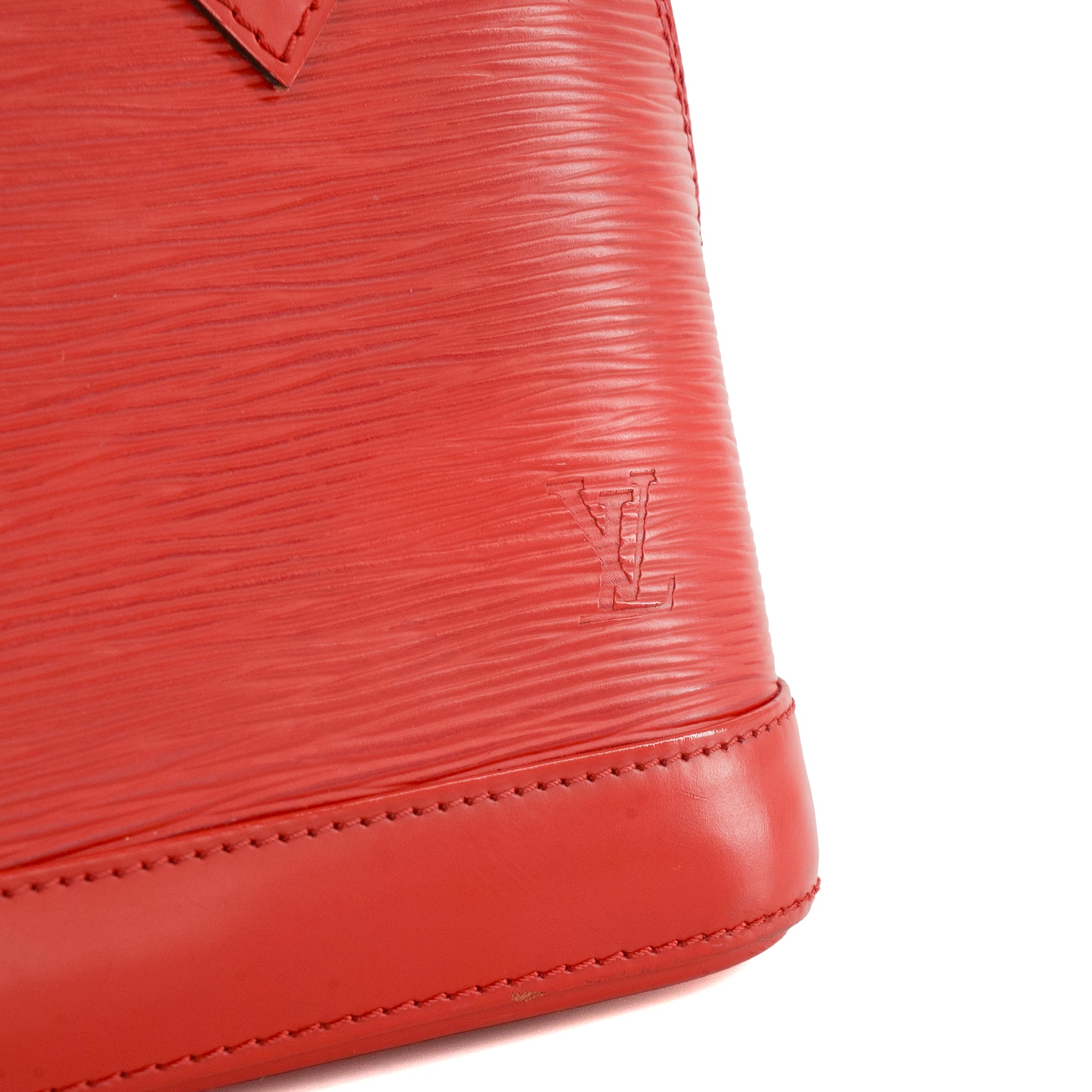 LOUIS VUITTON - Sac à bandoulière Alma BB Louis Vuitton en cuir épi rouge