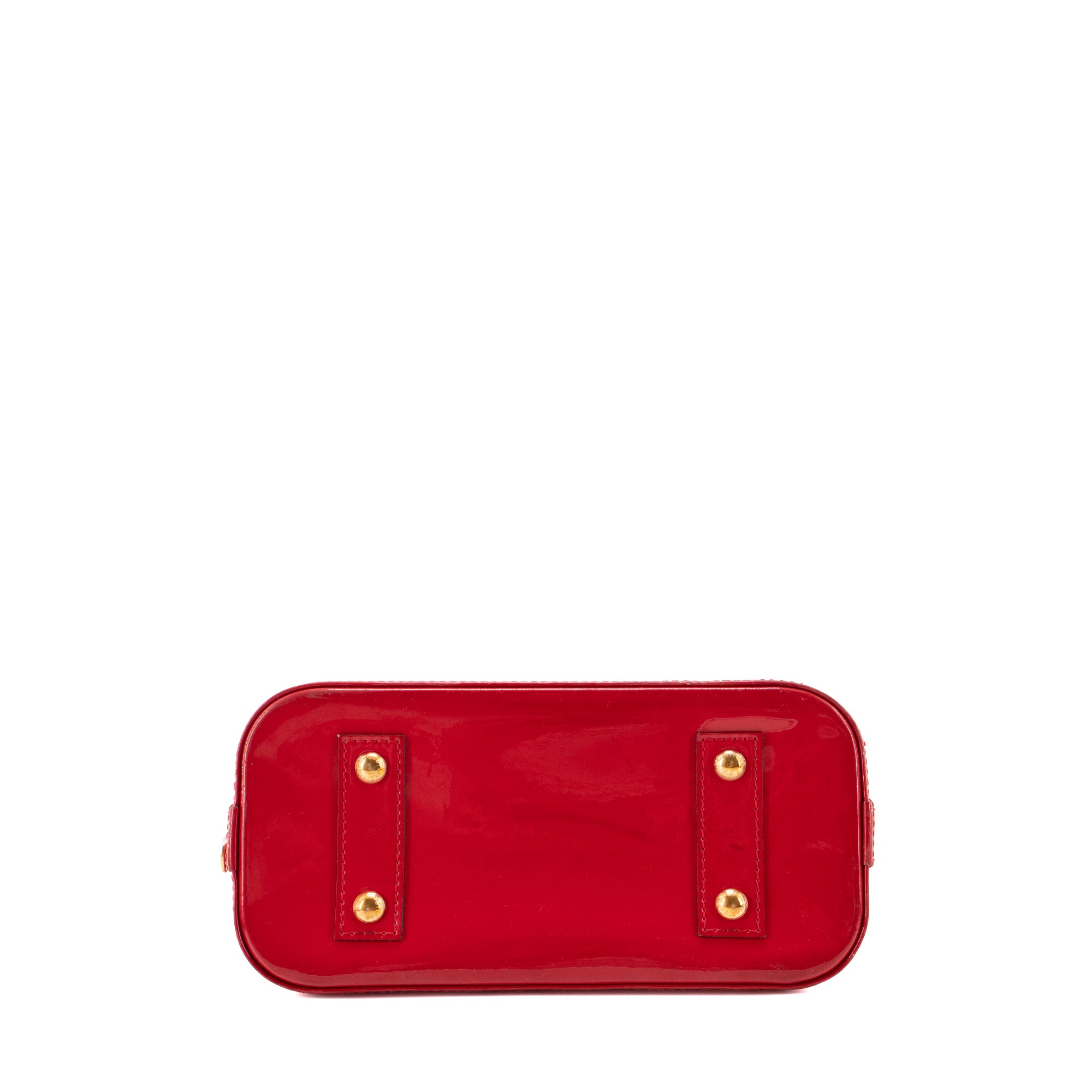 LOUIS VUITTON - Sac à bandoulière Alma BB Louis Vuitton en cuir verni rouge