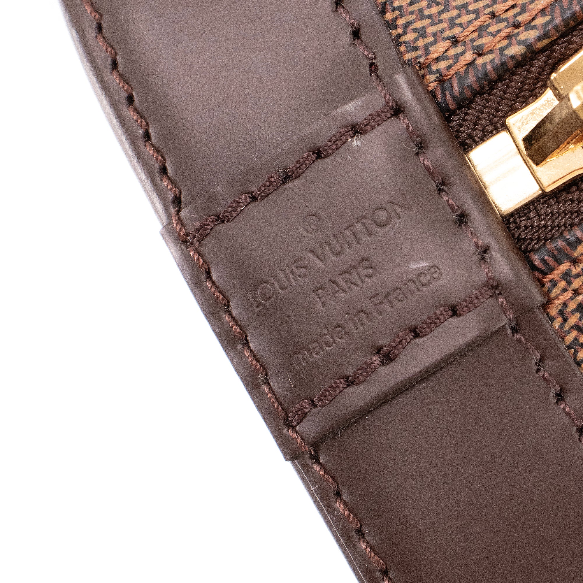 LOUIS VUITTON - Sac à bandoulière Alma BB Louis Vuitton en toile damier ébène
