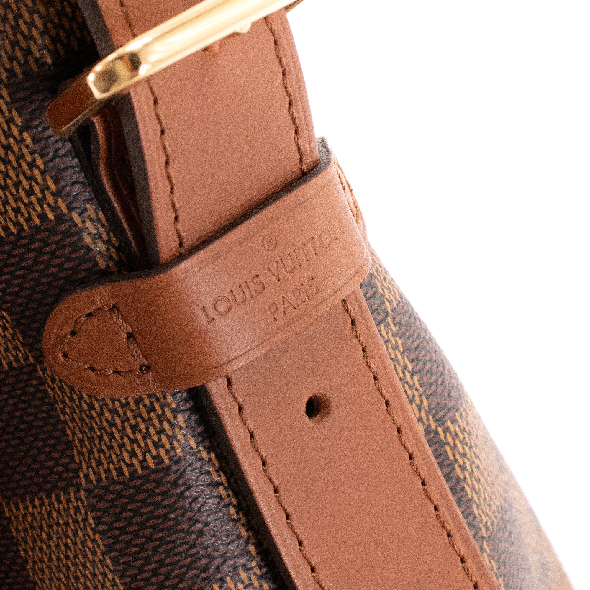 LOUIS VUITTON - Sac à bandoulière Diane Louis Vuitton en toile enduite damier ébène