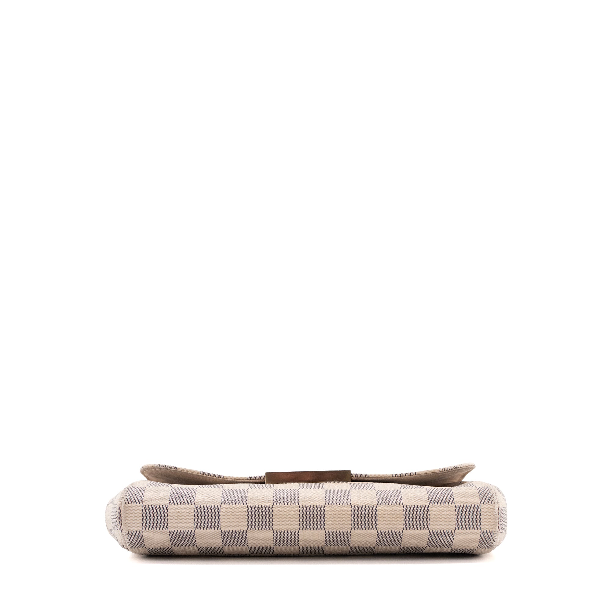 LOUIS VUITTON - Sac à bandoulière Favorite Louis Vuitton en toile enduite damier azur