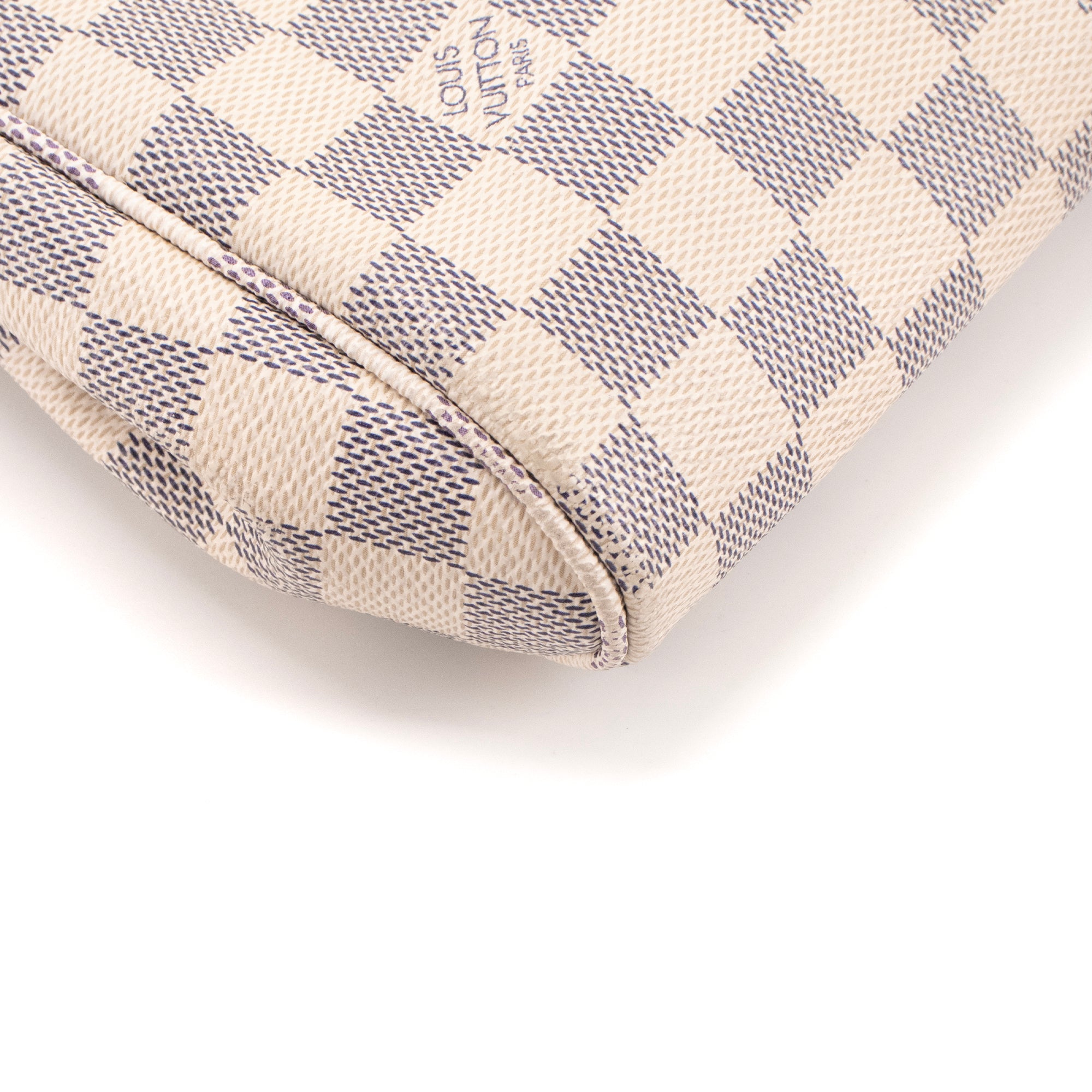 LOUIS VUITTON - Sac à bandoulière Favorite Louis Vuitton en toile enduite damier azur