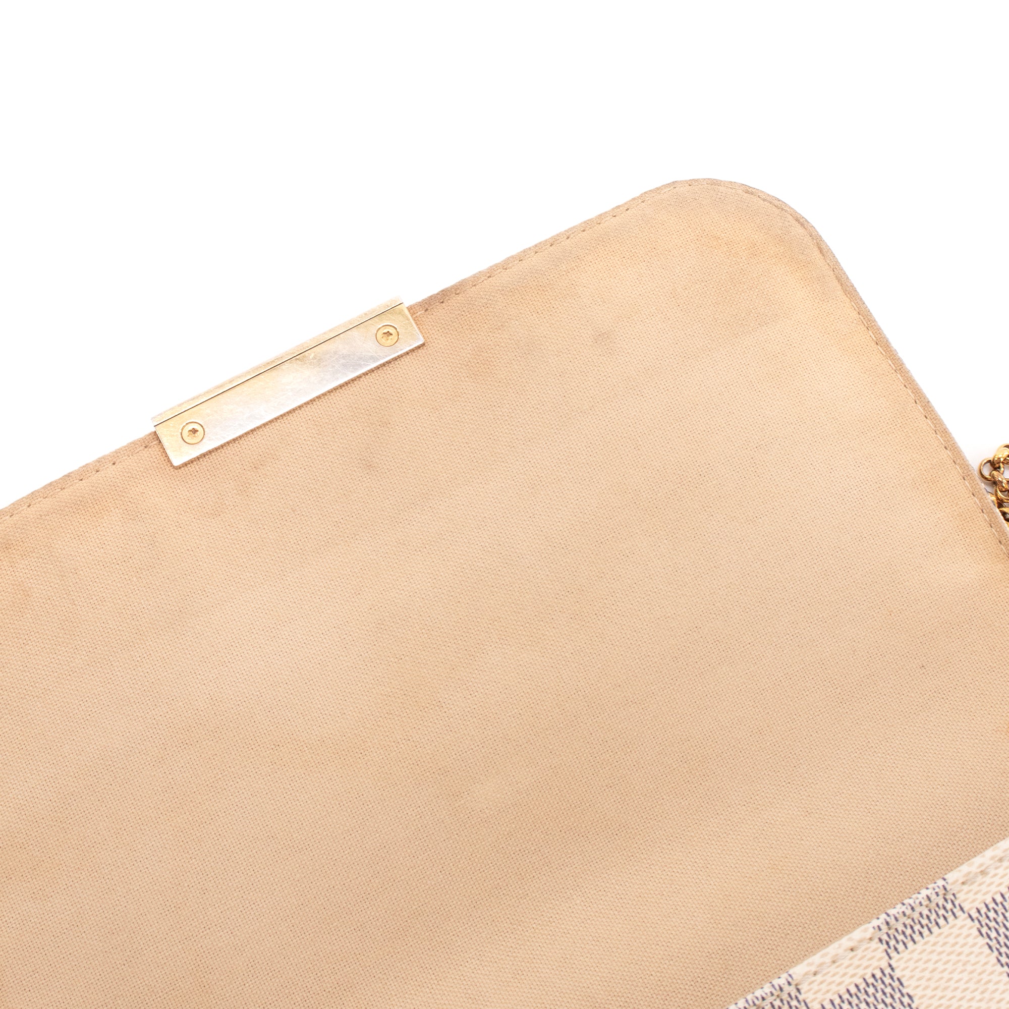 LOUIS VUITTON - Sac à bandoulière Favorite Louis Vuitton en toile enduite damier azur