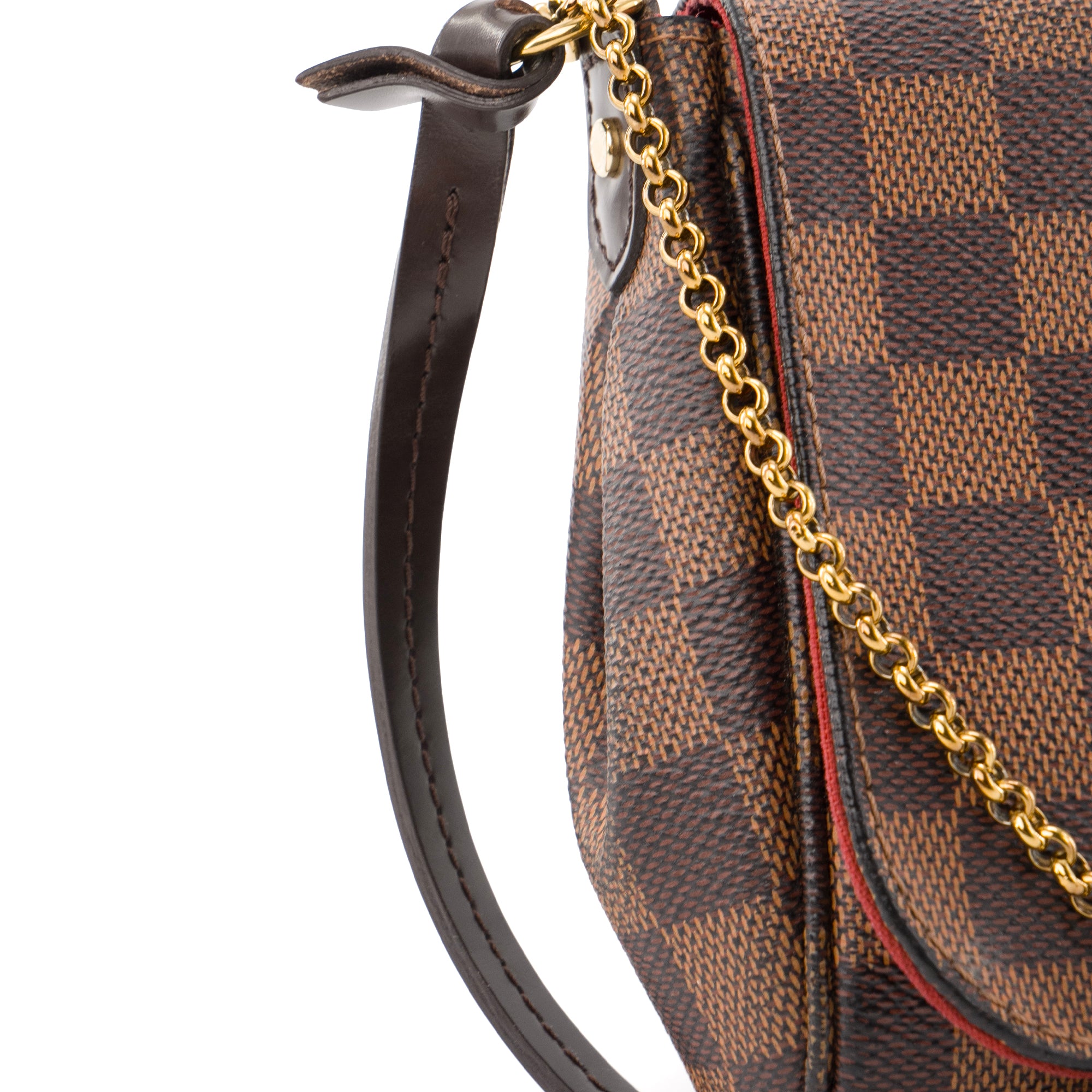 LOUIS VUITTON - Sac à bandoulière Favorite Louis Vuitton en toile enduite damier ébène