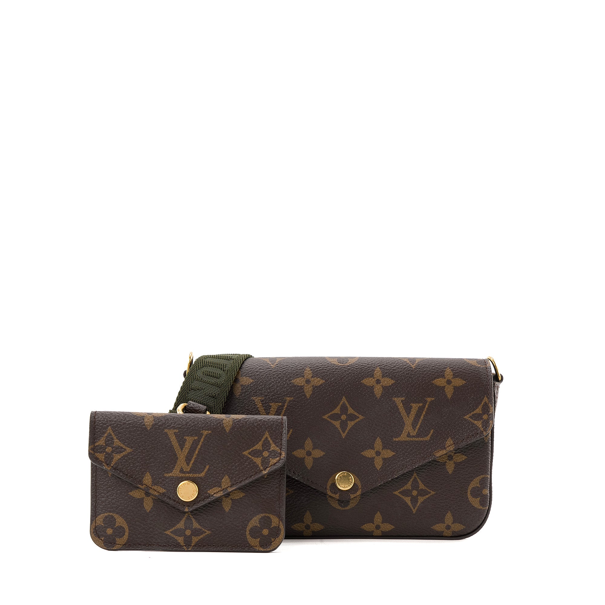 LOUIS VUITTON - Sac à bandoulière Félicie Strap & Go Louis Vuitton en toile enduite monogrammée