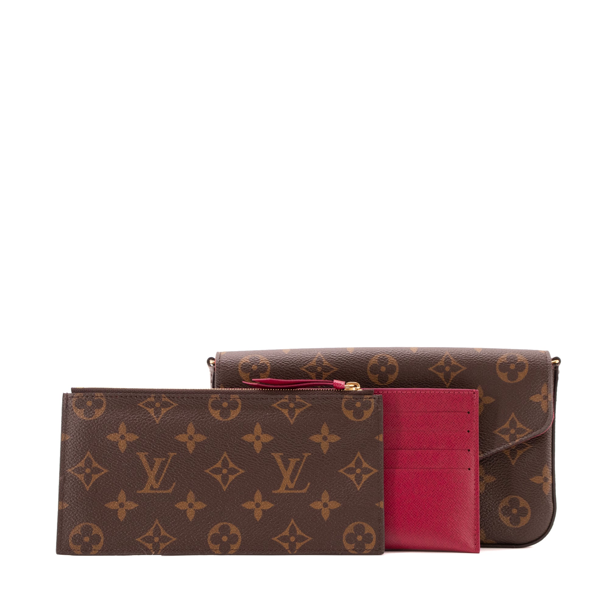 LOUIS VUITTON - Sac à bandoulière Pochette Félicie Louis Vuitton en toile enduite monogrammée
