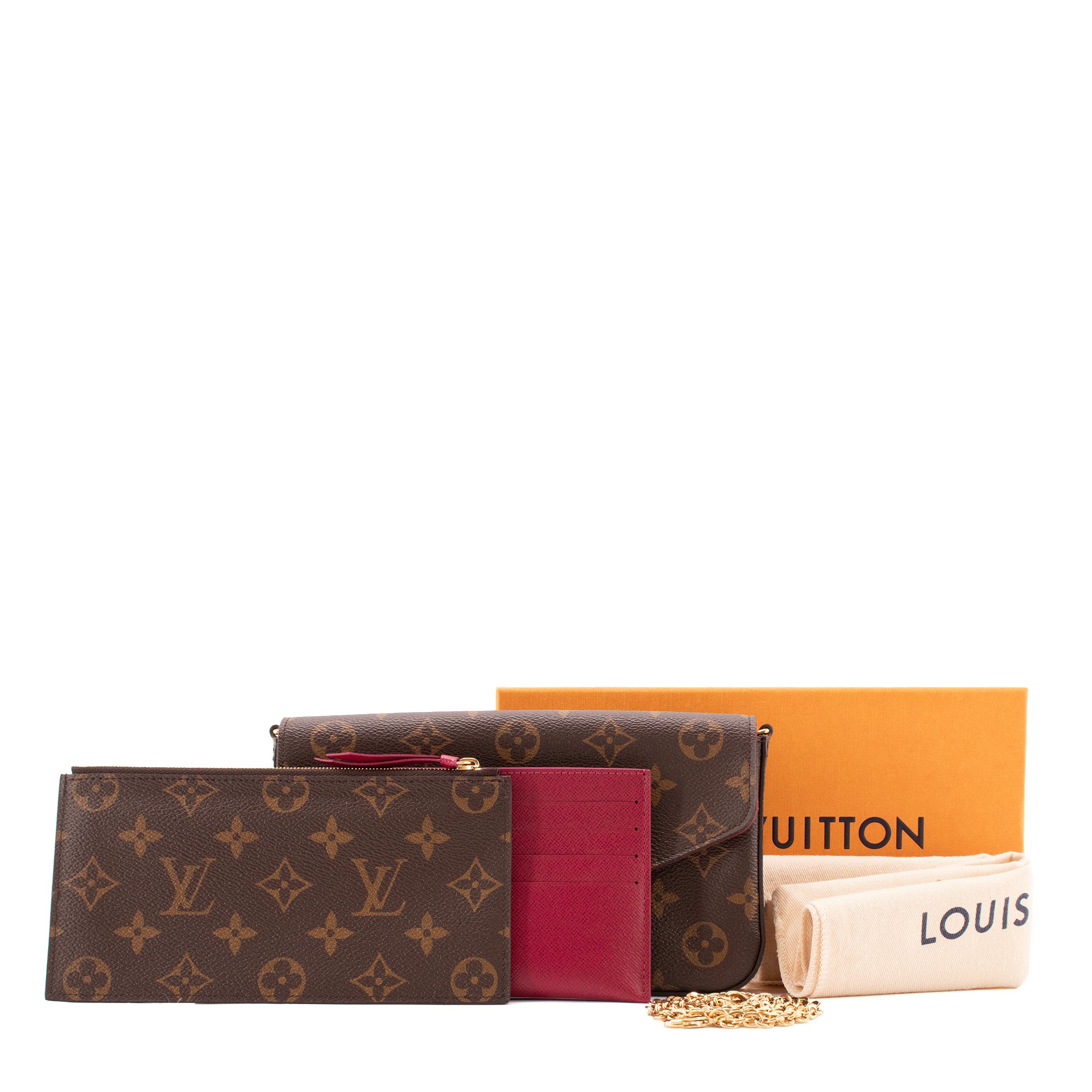 LOUIS VUITTON - Sac à bandoulière Pochette Félicie Louis Vuitton en toile enduite monogrammée