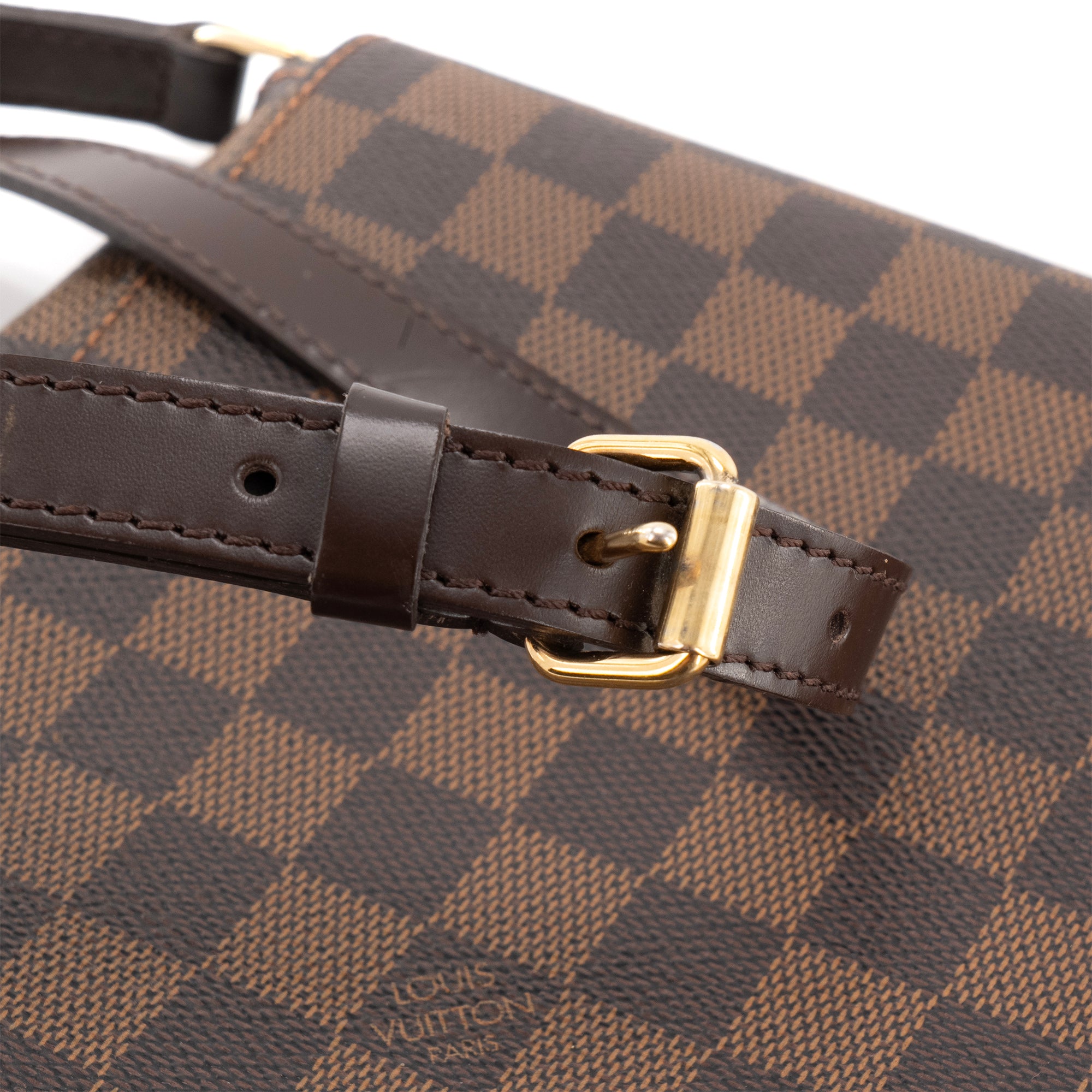 LOUIS VUITTON - Sac à bandoulière Salsa Musette PM Louis Vuitton en toile enduite damier ébène