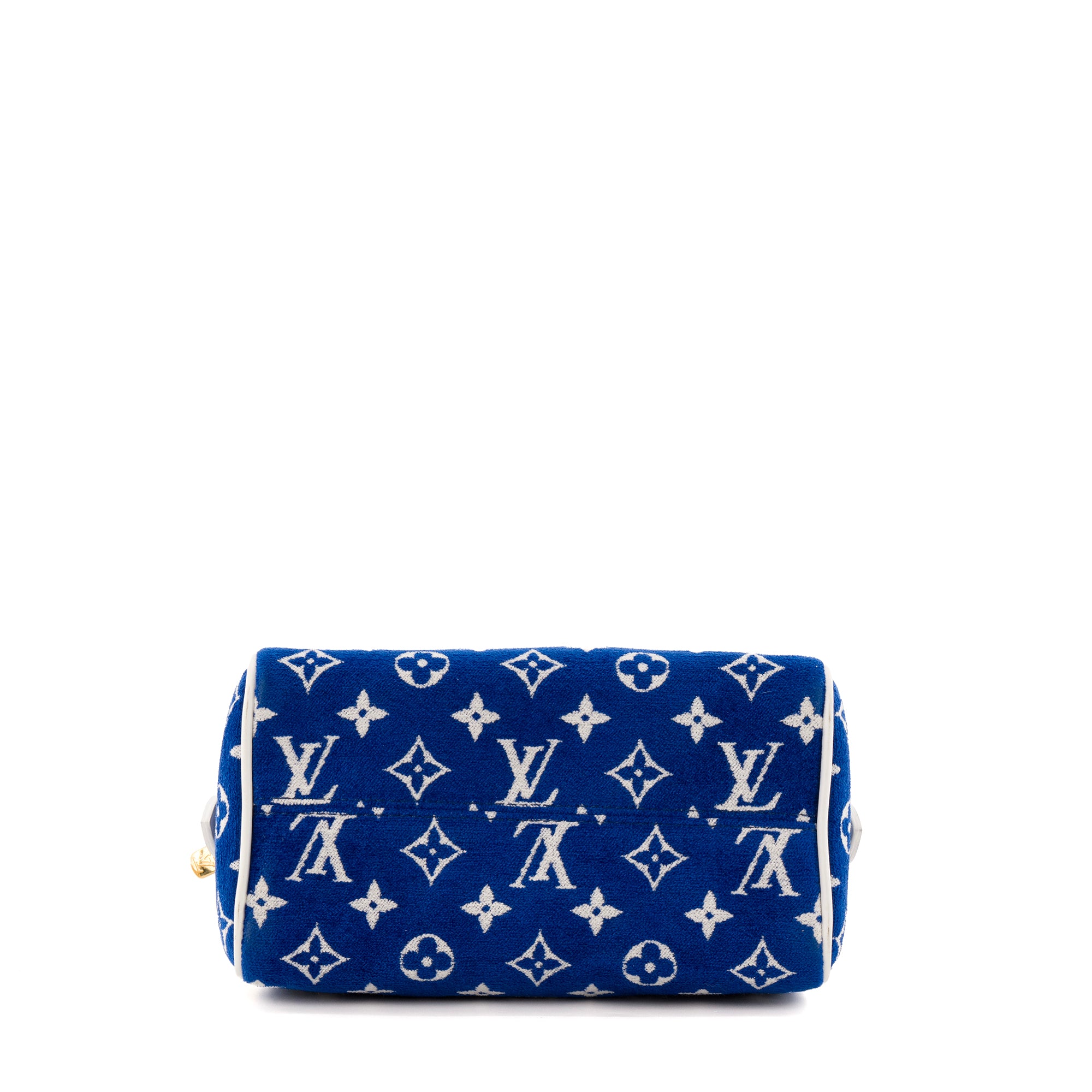 LOUIS VUITTON - Sac à bandoulière Speedy 20 Louis Vuitton en éponge bleue
