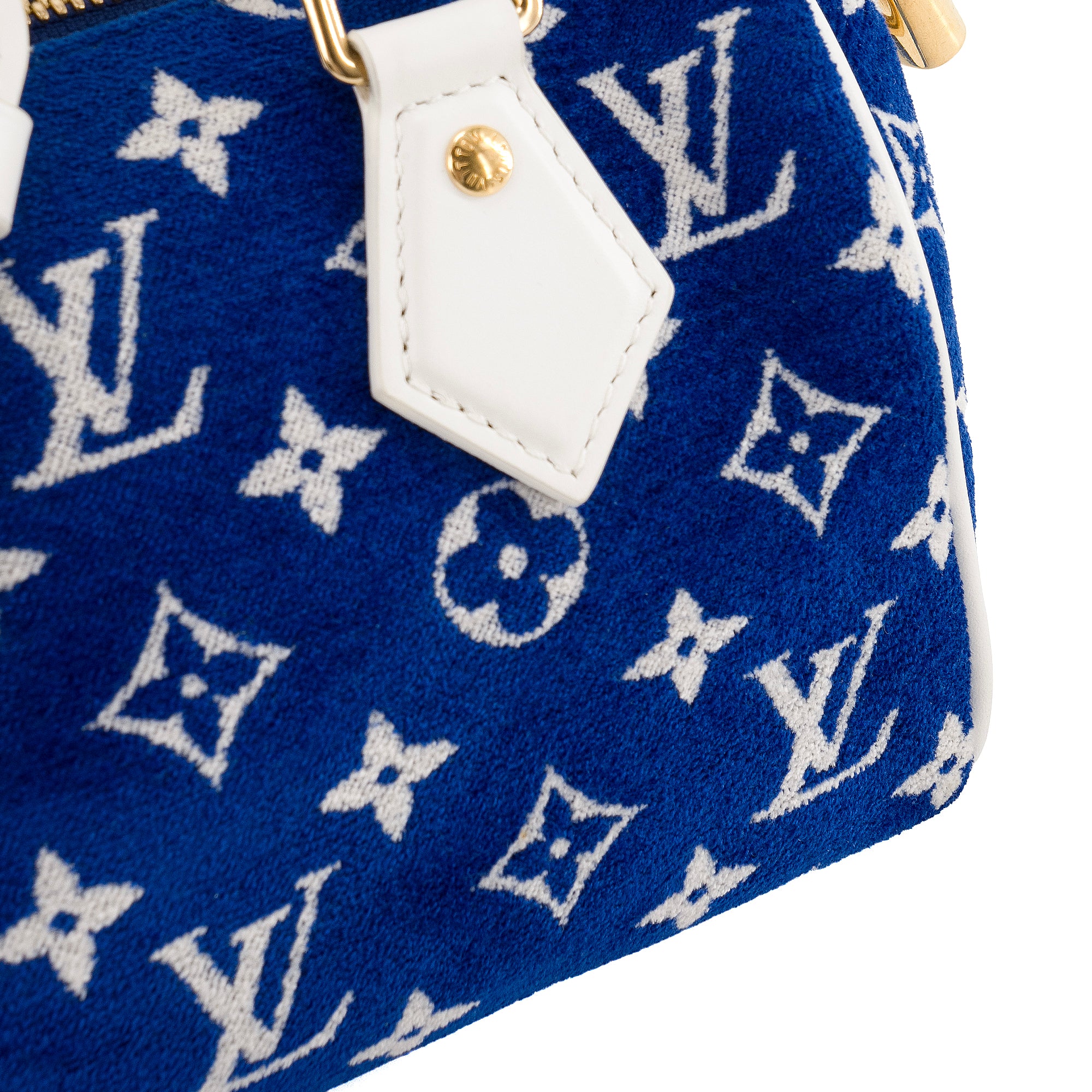 LOUIS VUITTON - Sac à bandoulière Speedy 20 Louis Vuitton en éponge bleue